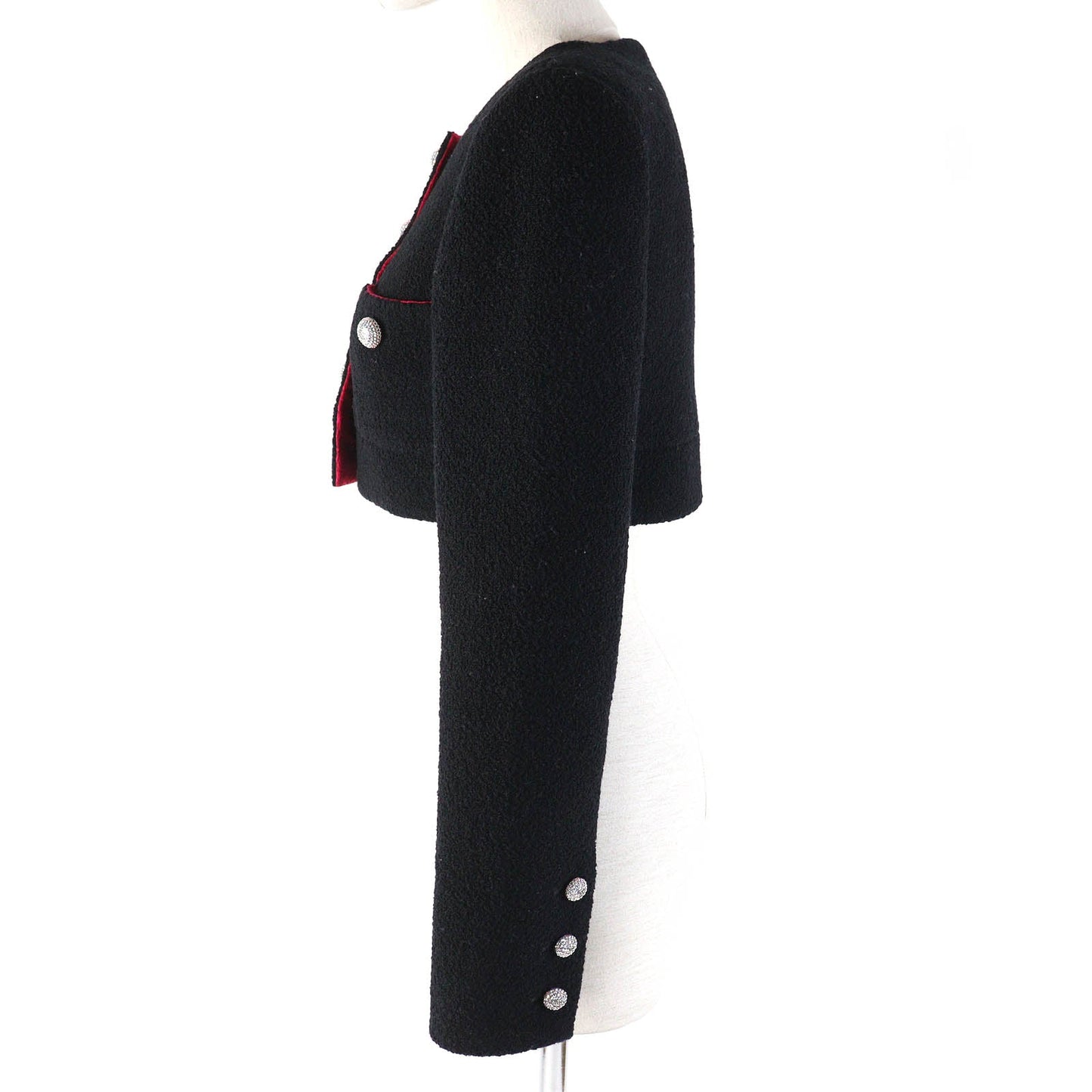 Chanel Jacket wool Black pink 34