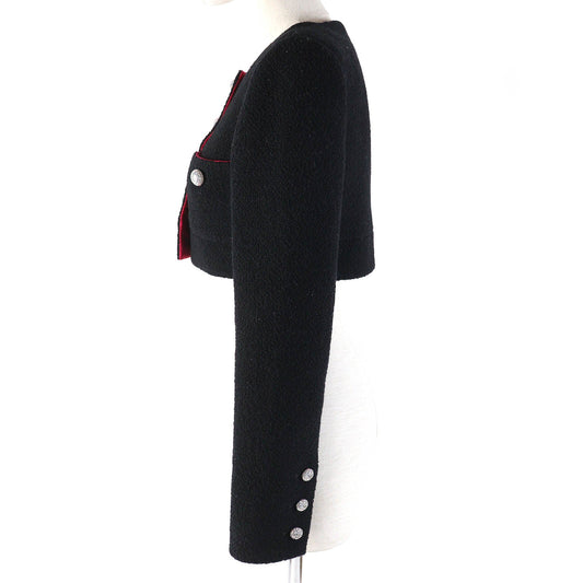 Chanel Jacket wool Black pink 34