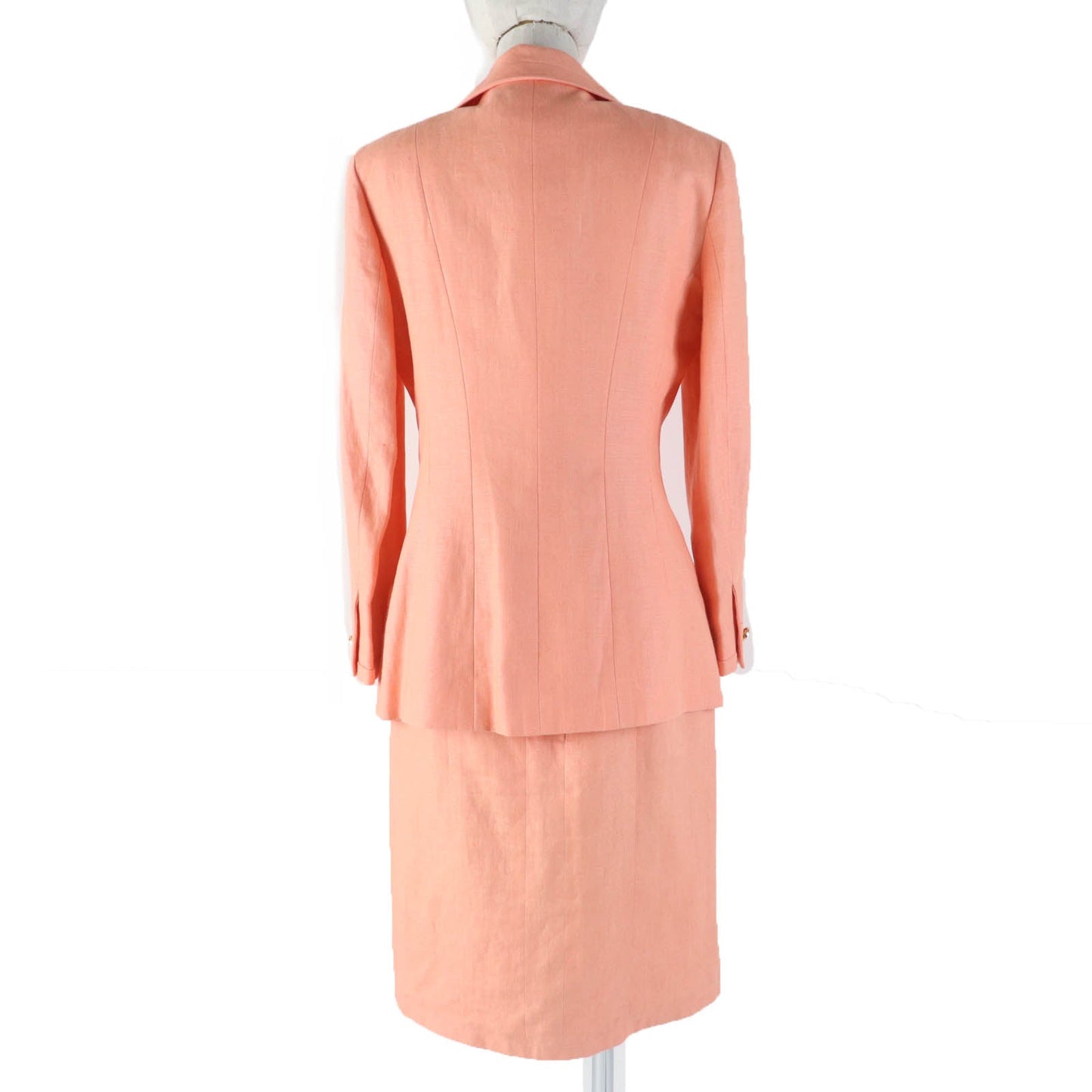 Chanel Linen Silk Jacket Dress Set