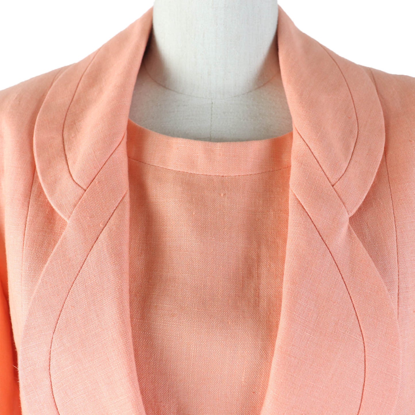 Chanel Linen Silk Jacket Dress Set