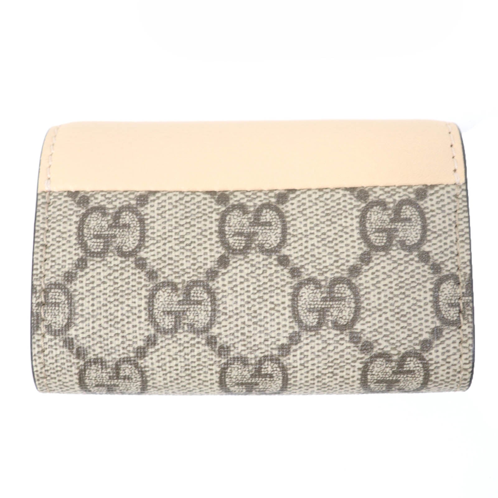 Gucci Key holder y Key GG Supreme Leather Canvas Beige Key Chain