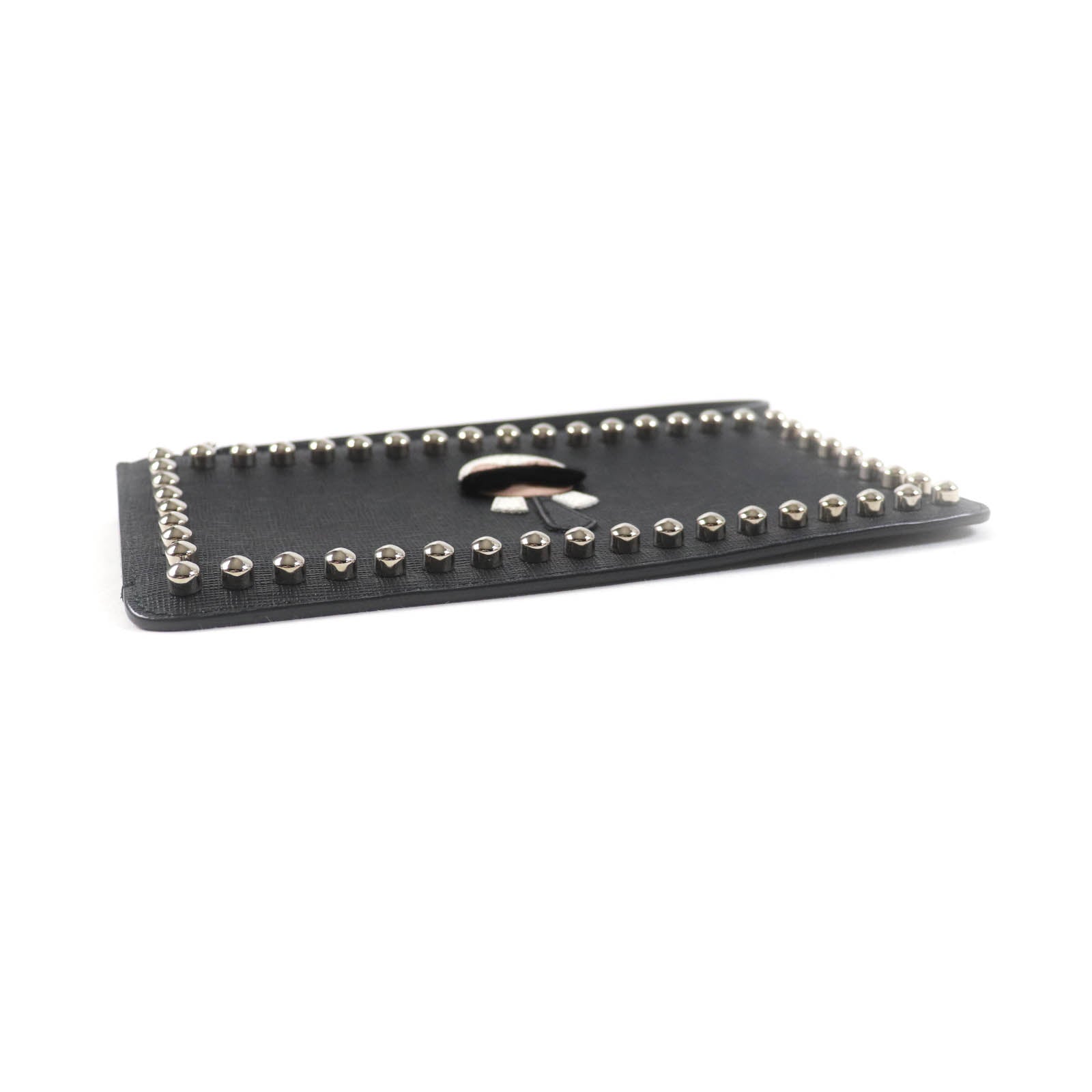 Fendi Pouch 8M0341 Main Karito Women Handbag Leather Black Travel Bag