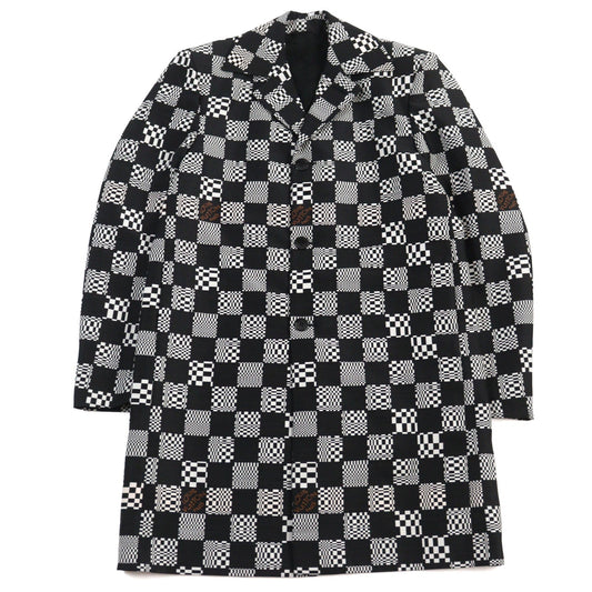 Louis Vuitton Chester coat HKC71W Wool Black White Apparel