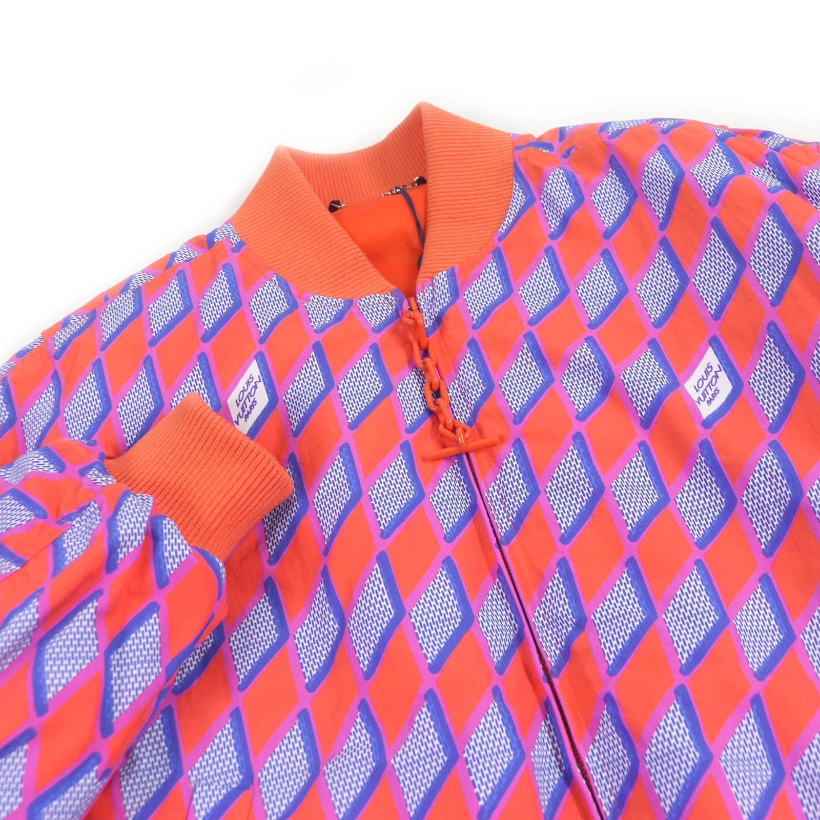 Louis Vuitton Bomber jacket HNB73E Part 89 Nylon Cotton Orange Apparel