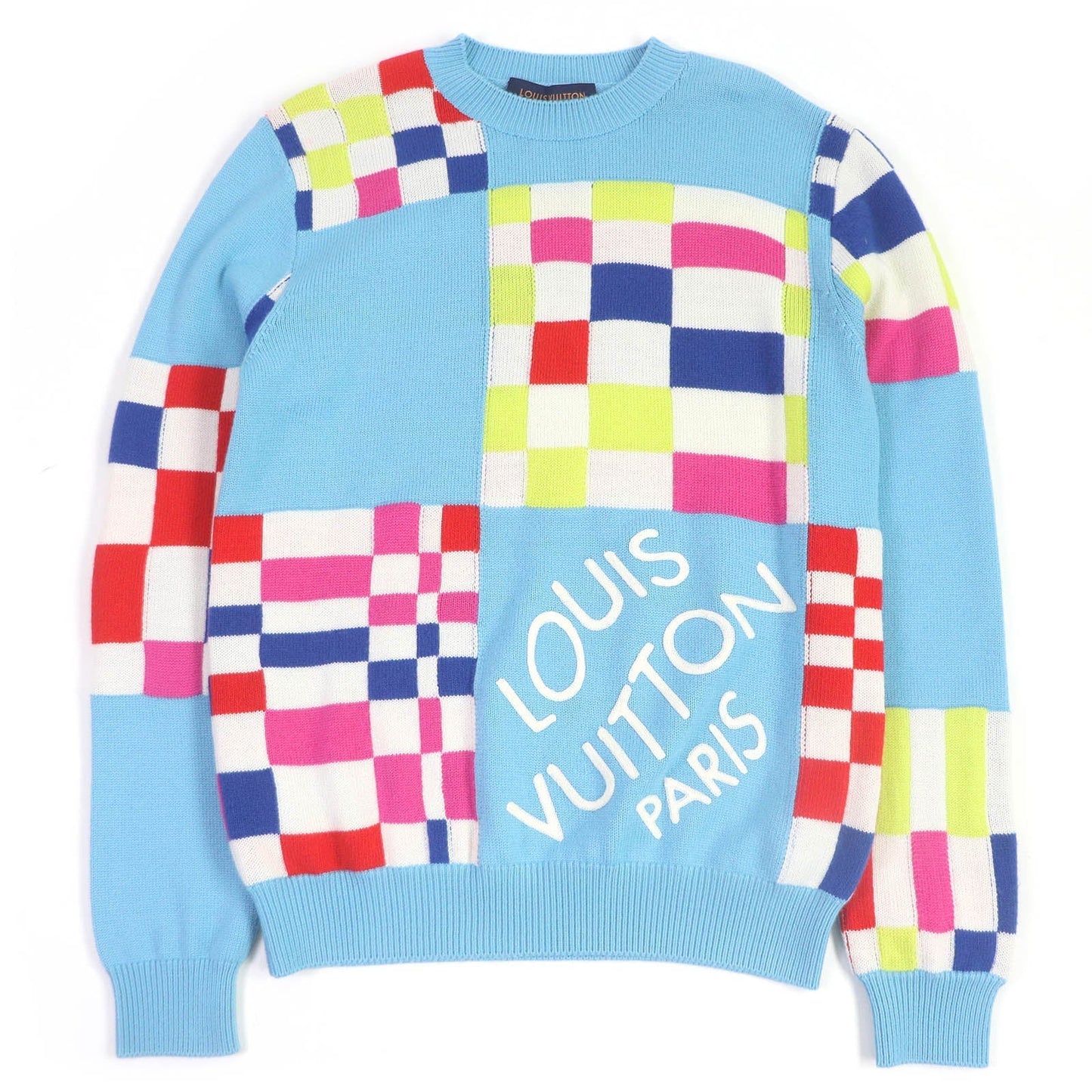 Louis Vuitton knit 1A8P48 Wool Blue Apparel