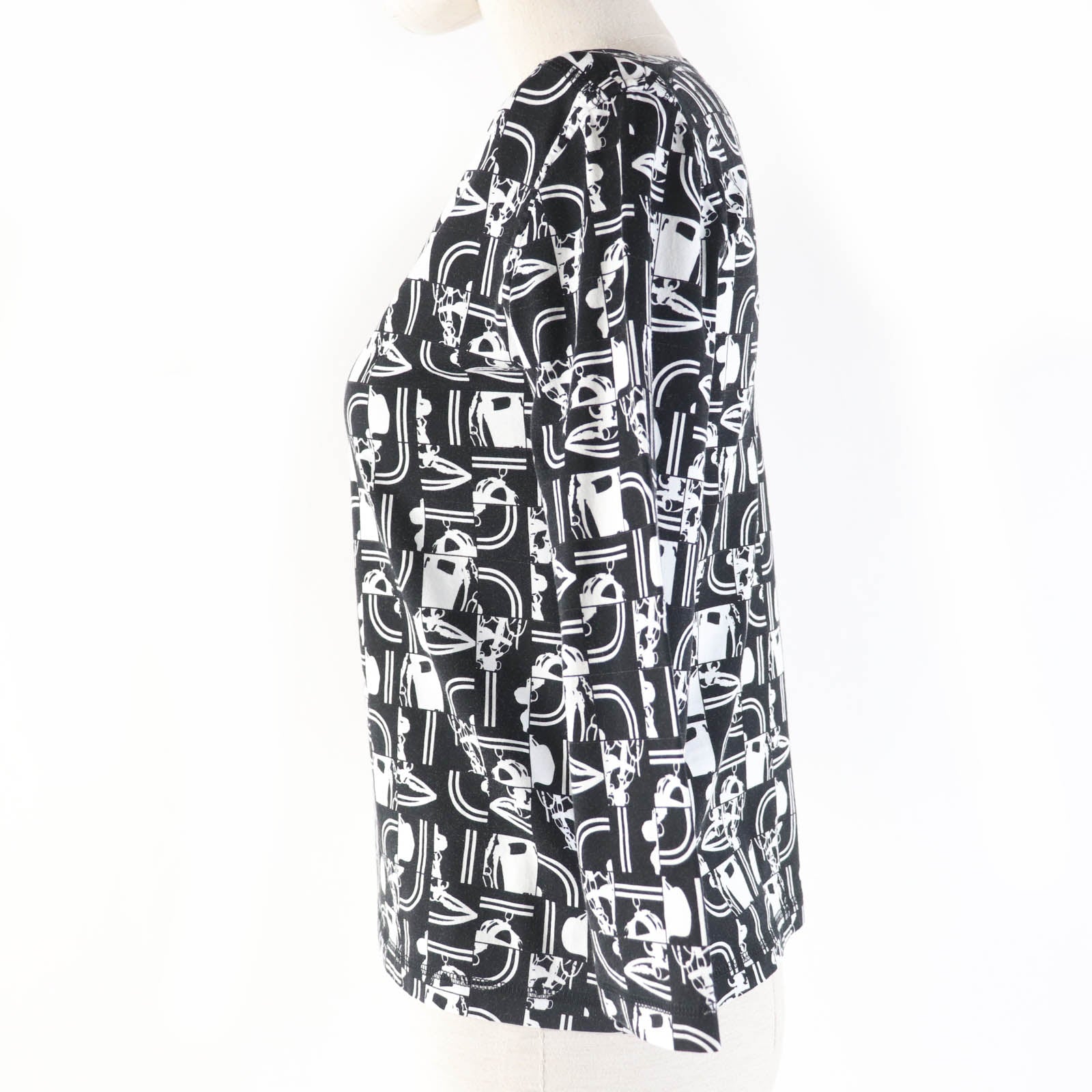 Cut Main: Cotton De Gala En Desordre Black White Travel Bag