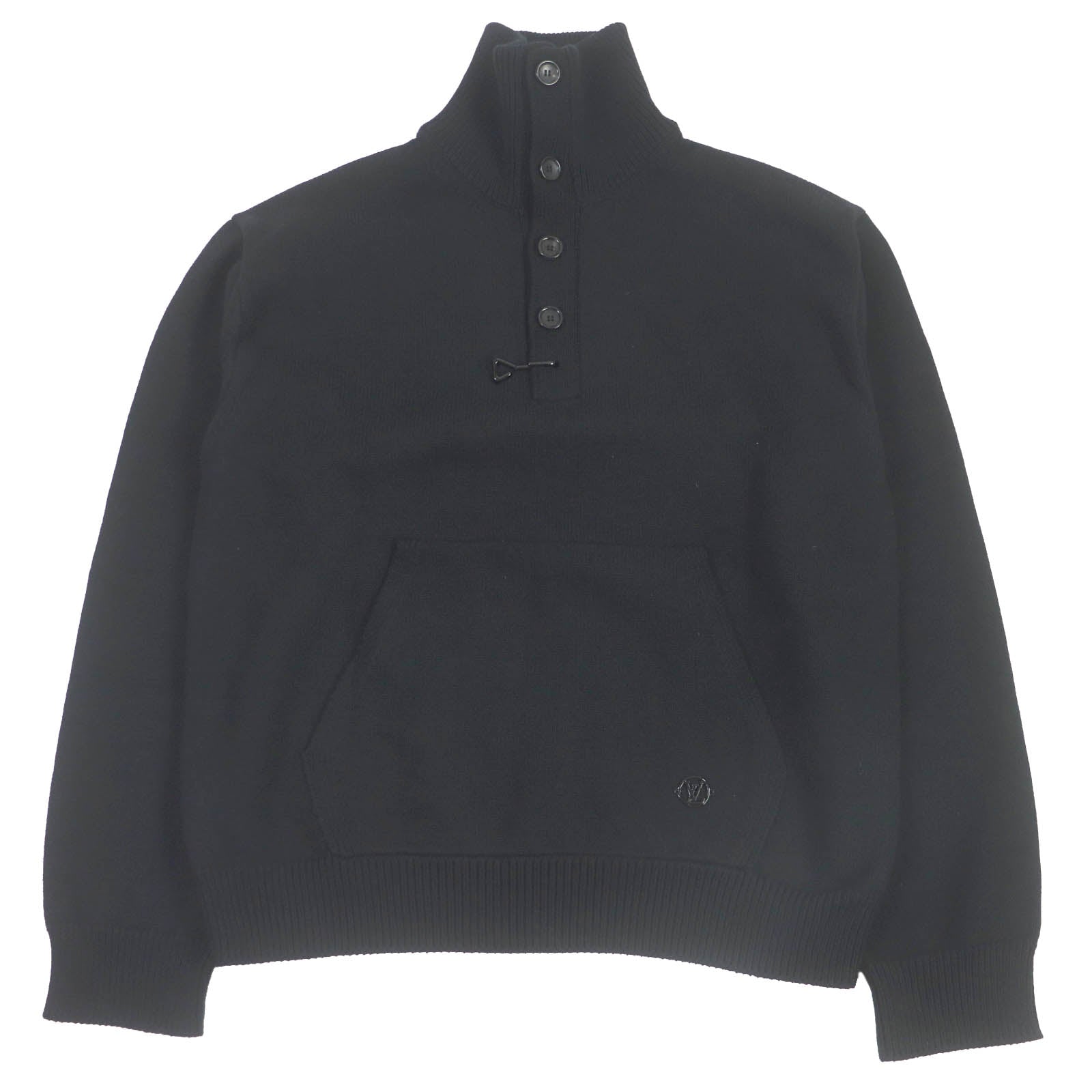 Louis Vuitton sweater 1AAT8M 38 rayon 12 Nylon Wool Black Apparel