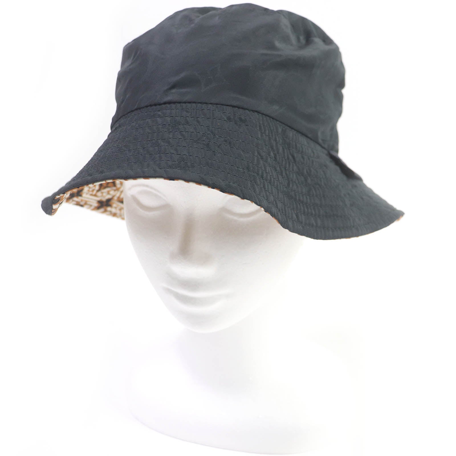 Louis Vuitton M76534 Nylon Black Brown Hat