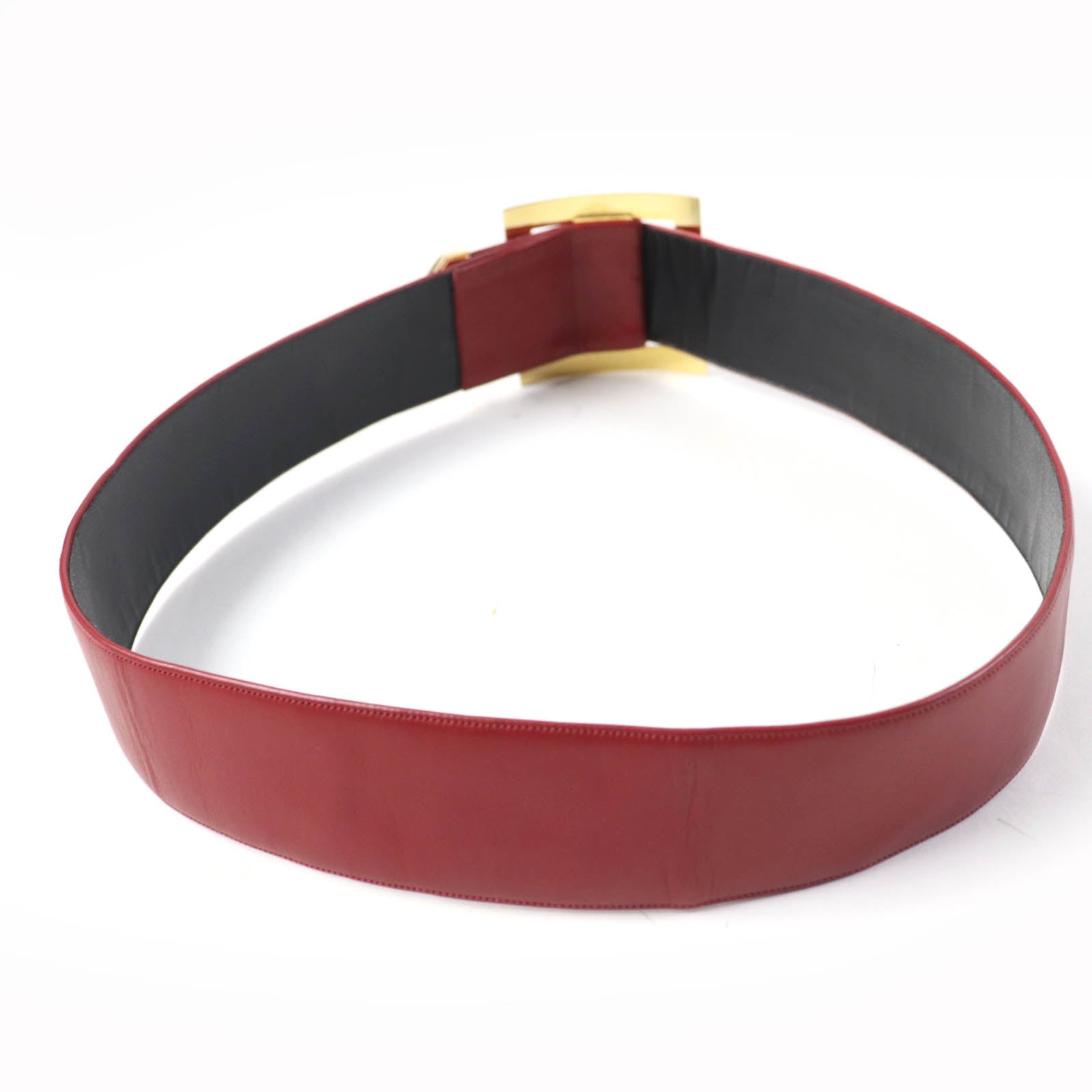 Chanel belt Red Leather