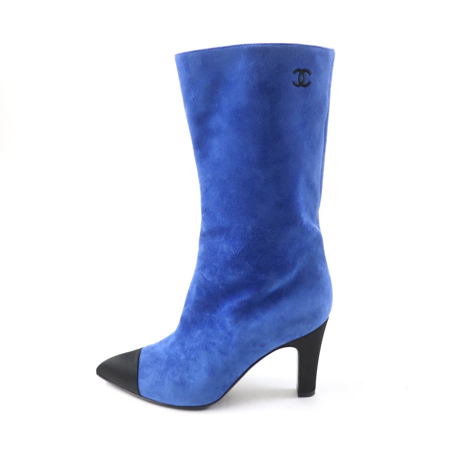 Chanel Gabrielle Coco Satin Suede Short Boots