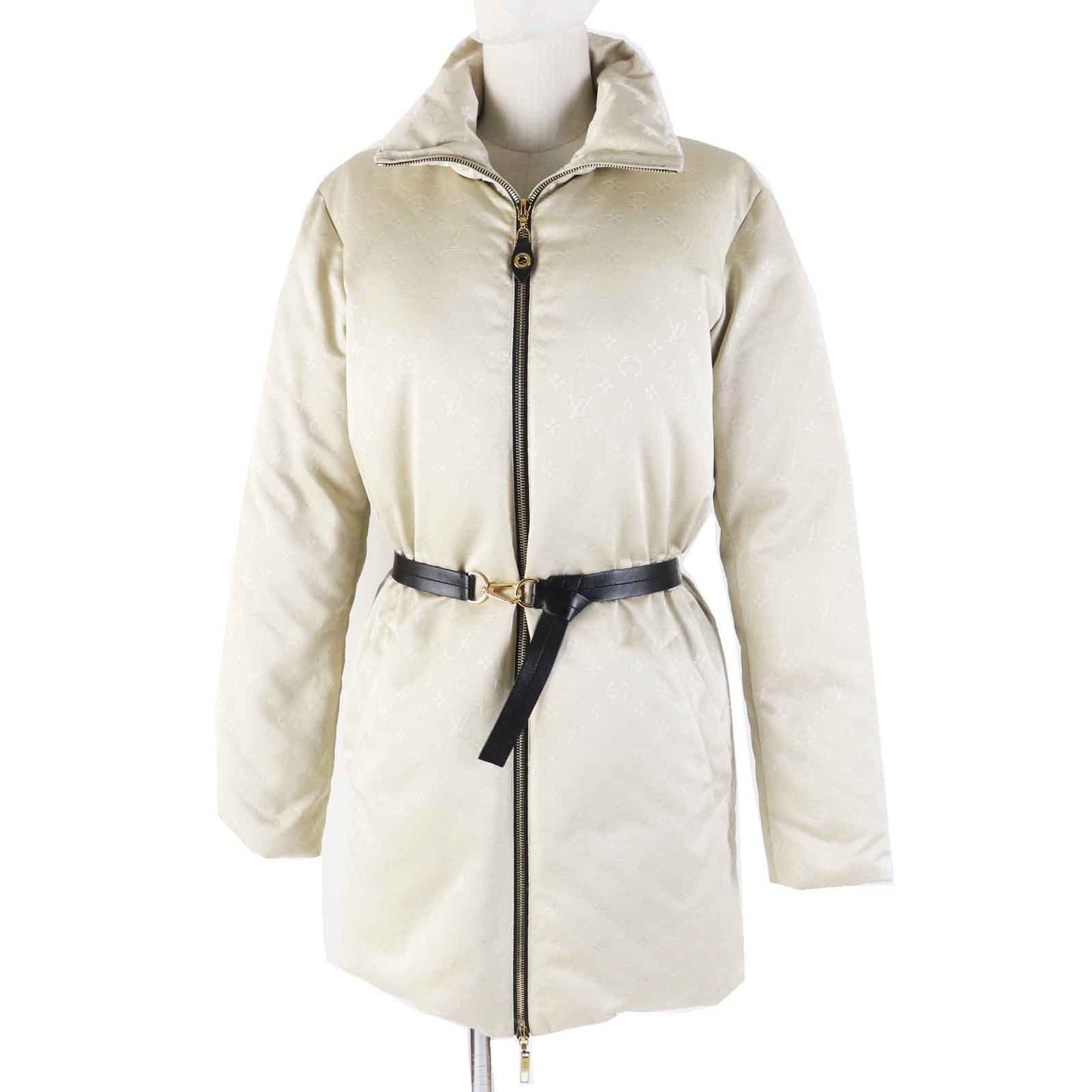 Louis Vuitton down coat Filling 90 down Wool Beige Apparel