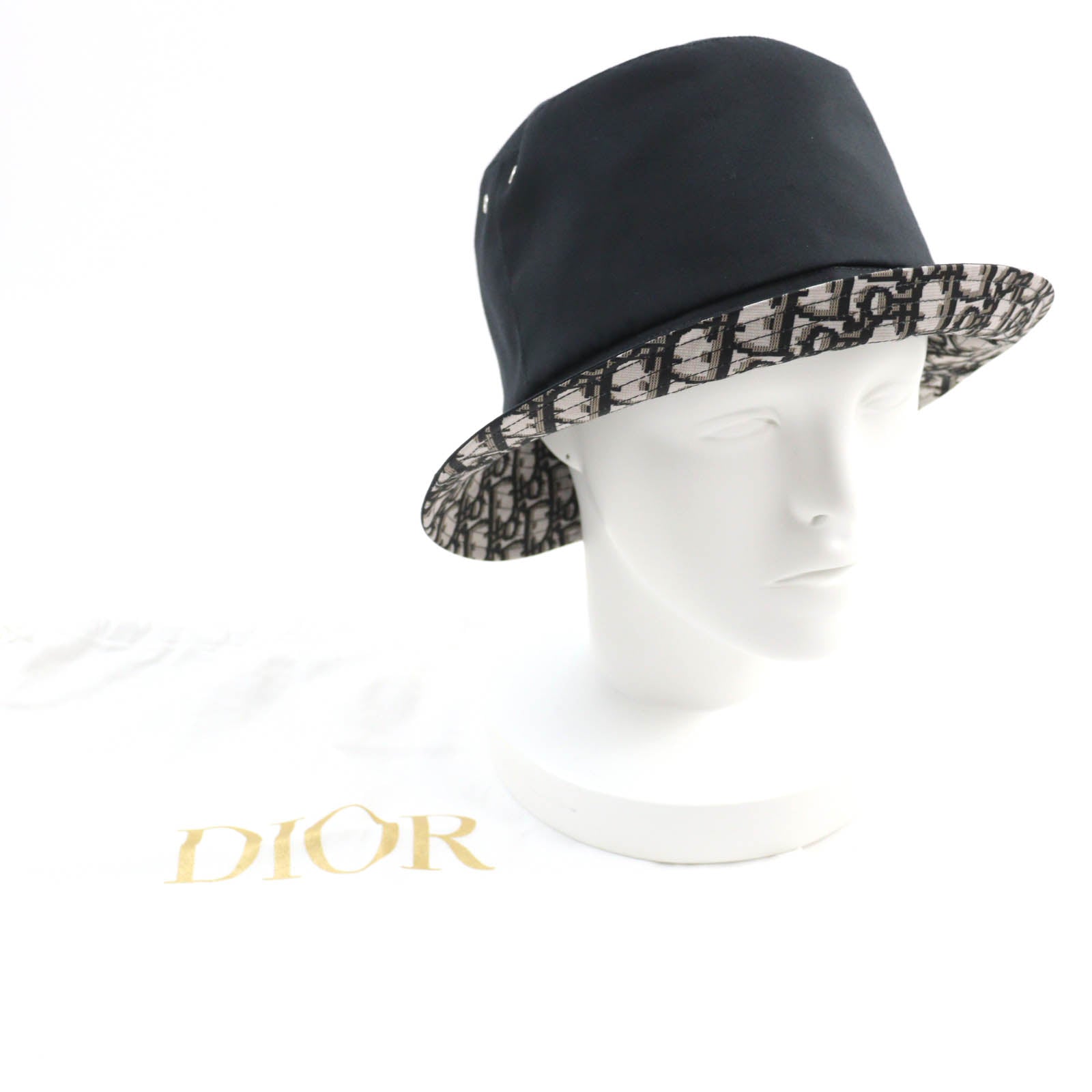 Dior Christian Hat Main: % Polyester, % Cotton, Black Travel Bag