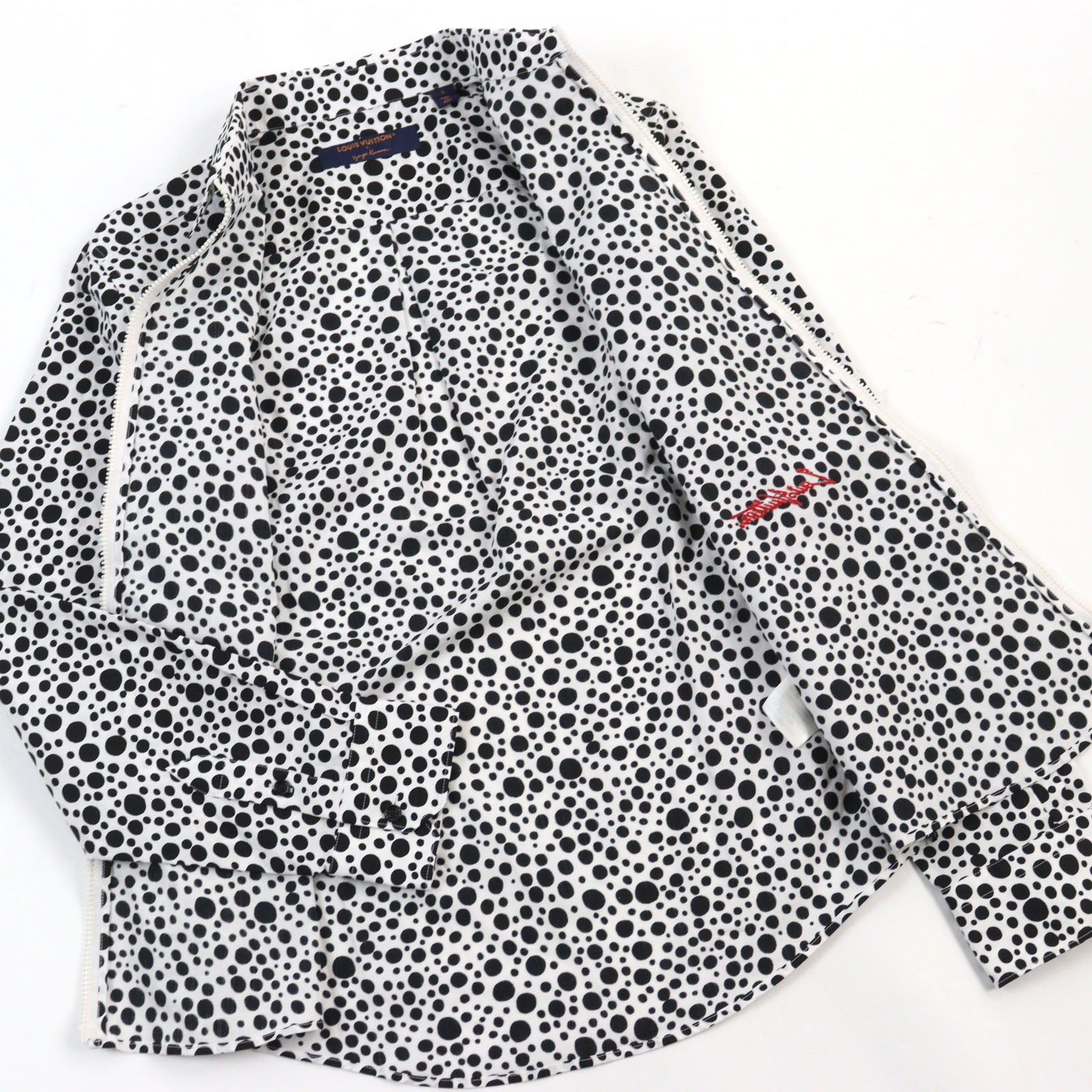 Louis Vuitton Military jacket 1AB6I0 Infinity Dots Cotton Black White Apparel