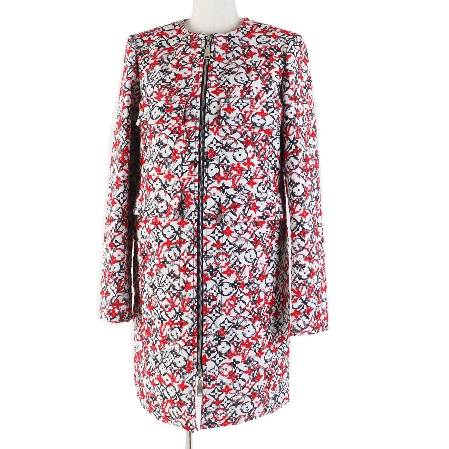 Louis Vuitton coat Nylon Cotton Black White Apparel