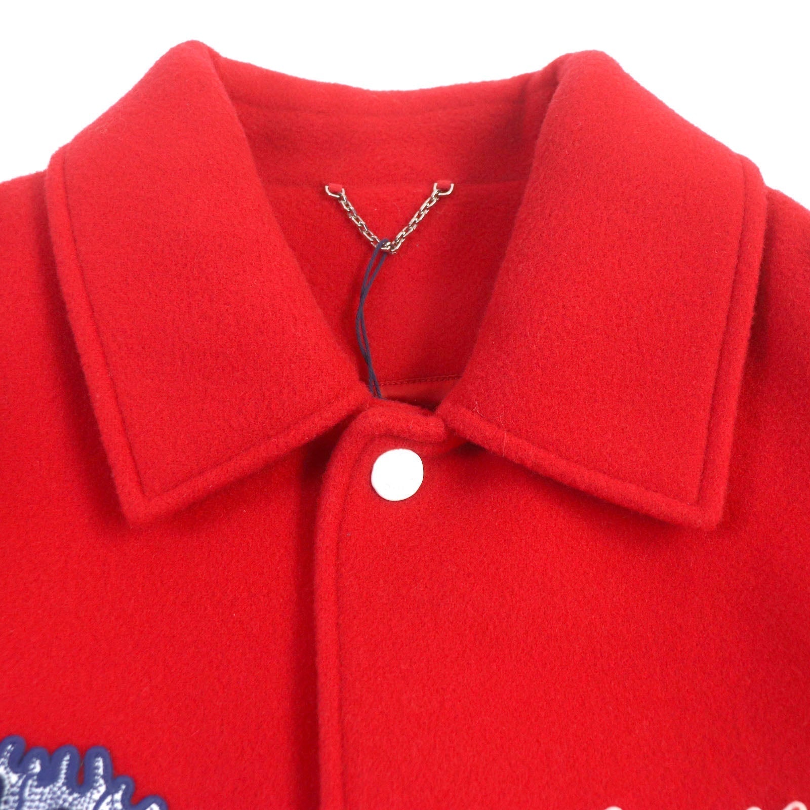 Louis Vuitton Jacket HOL31E 28 58 Wool Cotton White Red Apparel