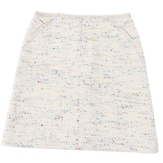 Chanel Wool Nylon Trapezoid Skirt 46