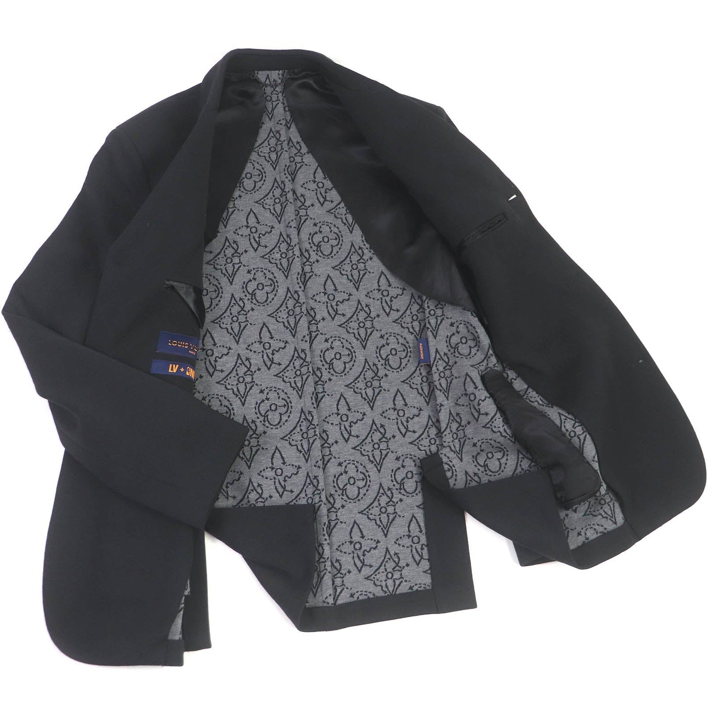 Louis Vuitton suit Nylon Wool Cotton Black Handbag