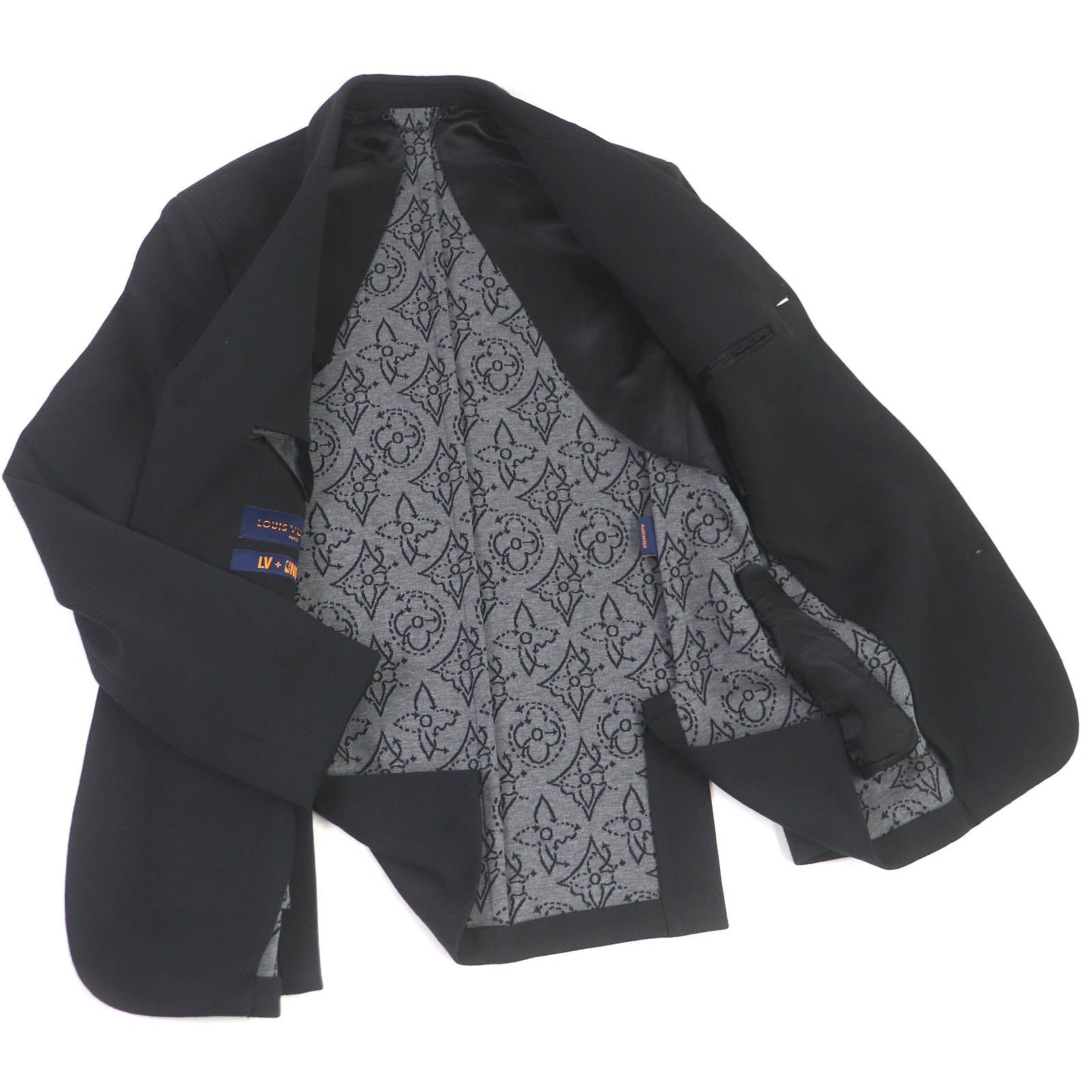 Louis Vuitton suit Nylon Wool Cotton Black Handbag