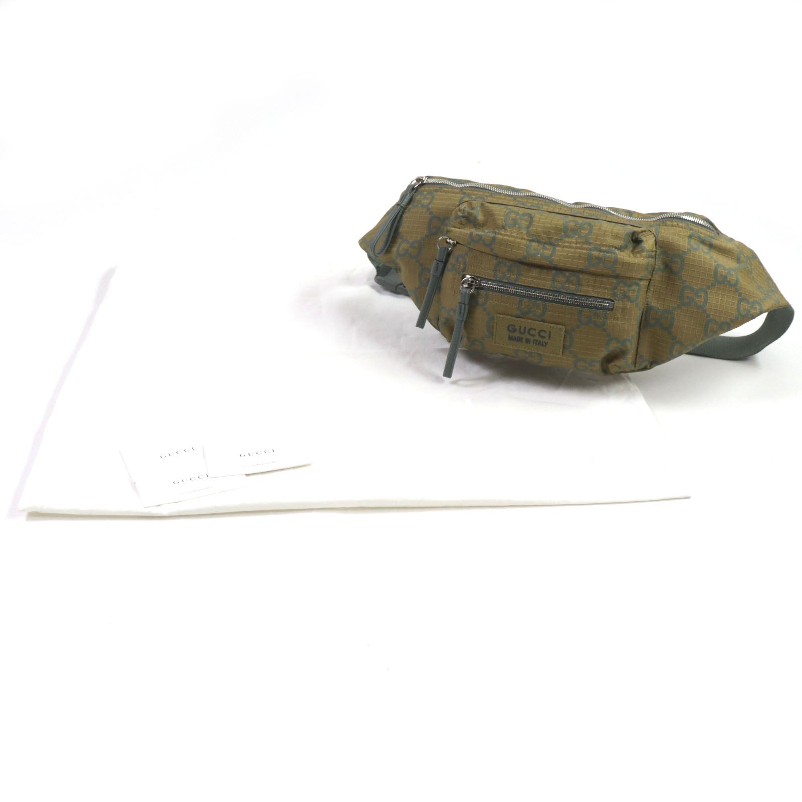 Gucci Ripstop Belt Bag Leather Nylon Accessory