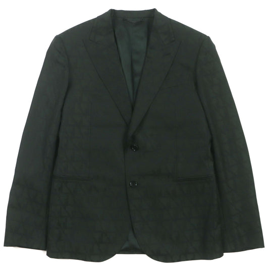 Louis Vuitton tailored jacket HPFJ8E 50 Wool Cotton Green Apparel