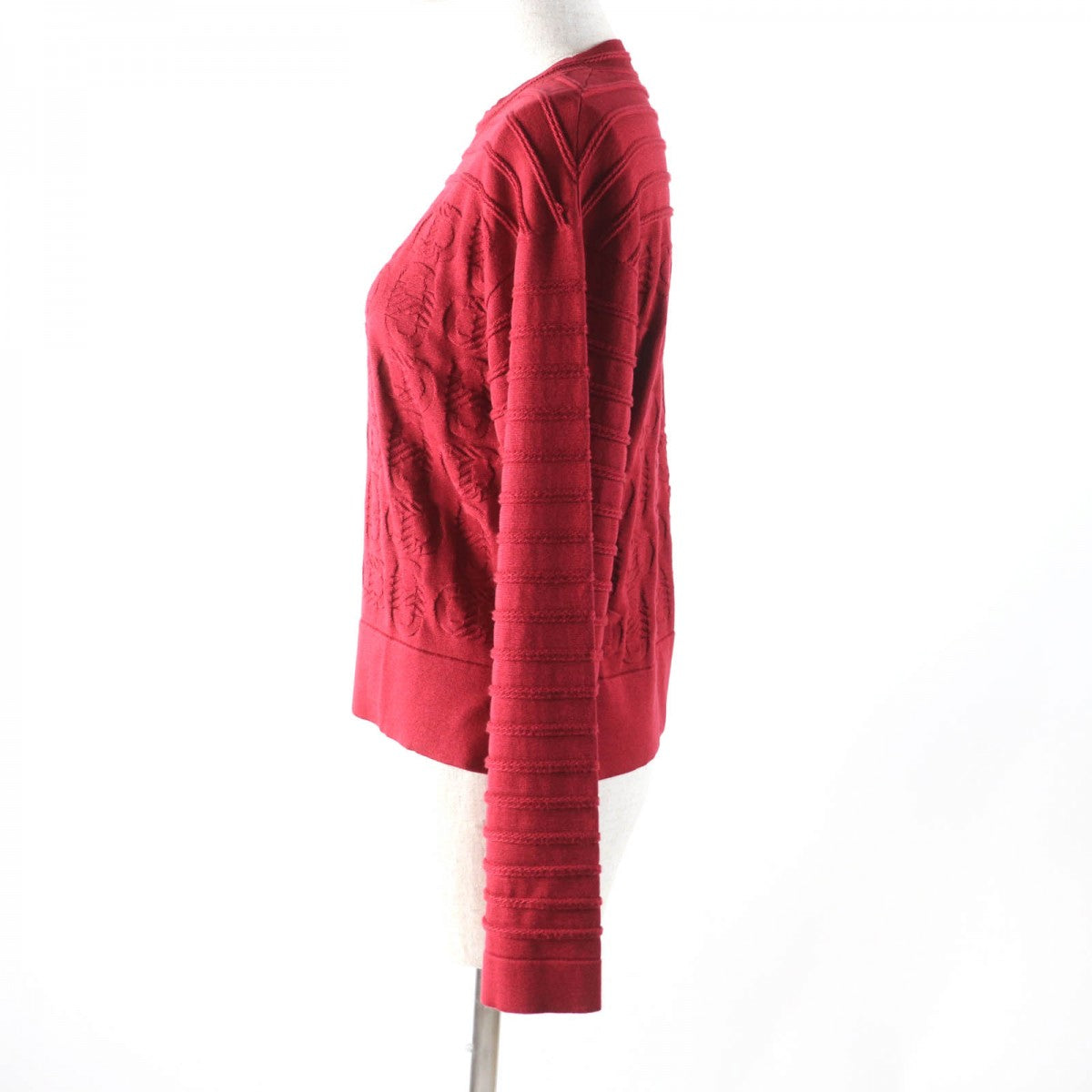Knit Main: Silk, Main: Cotton, Part: Silk, Nylon Red Travel Bag
