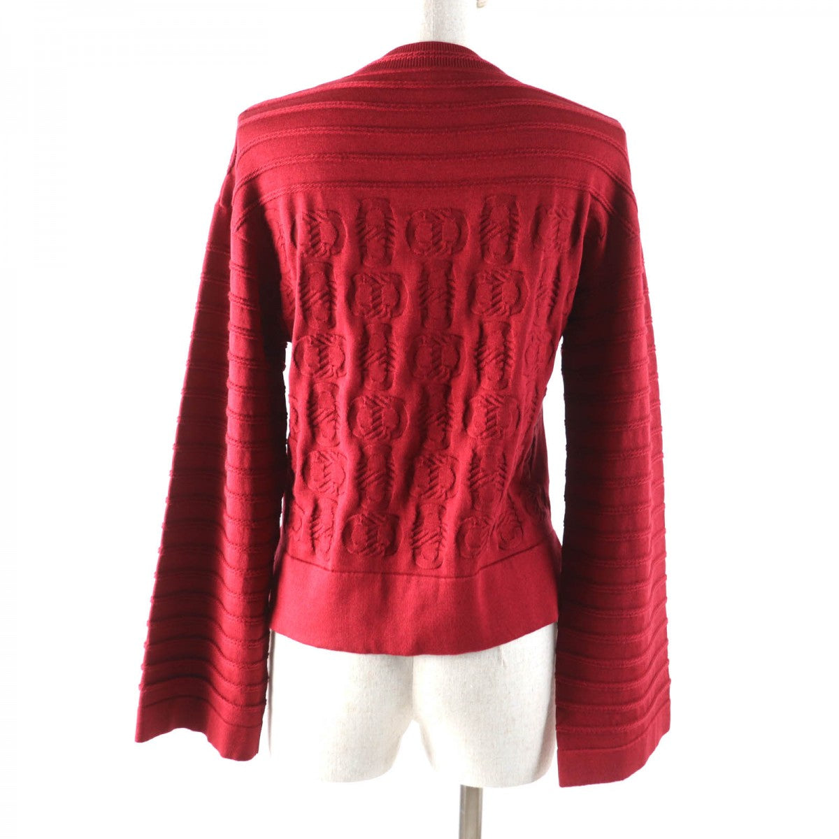 Knit Main: Silk, Main: Cotton, Part: Silk, Nylon Red Travel Bag