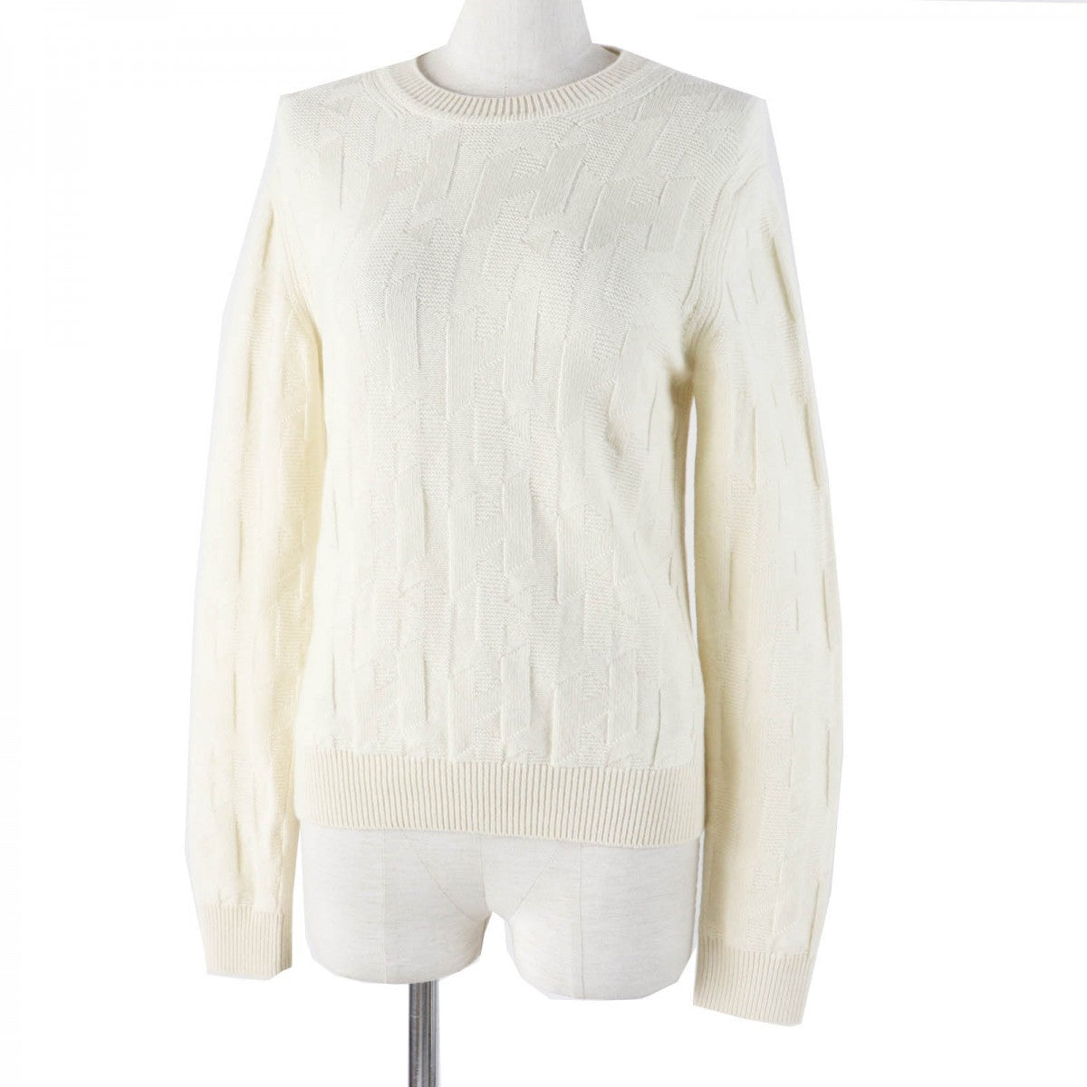 Knit Main: Wool Ivory Women Handbag Travel Bag