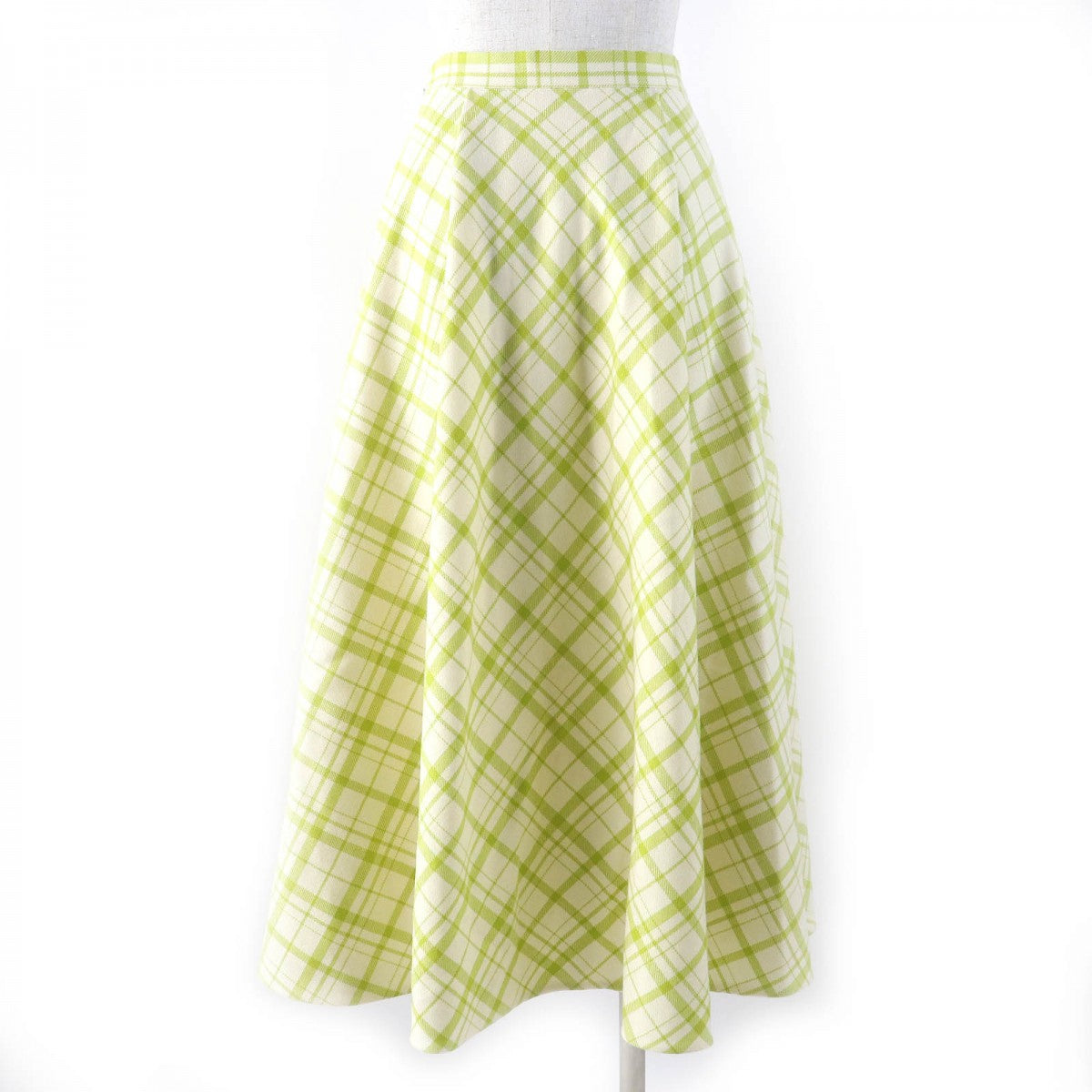 Dior Christian Flare Skirt Outer: % Wool, Lining: Green Travel Bag