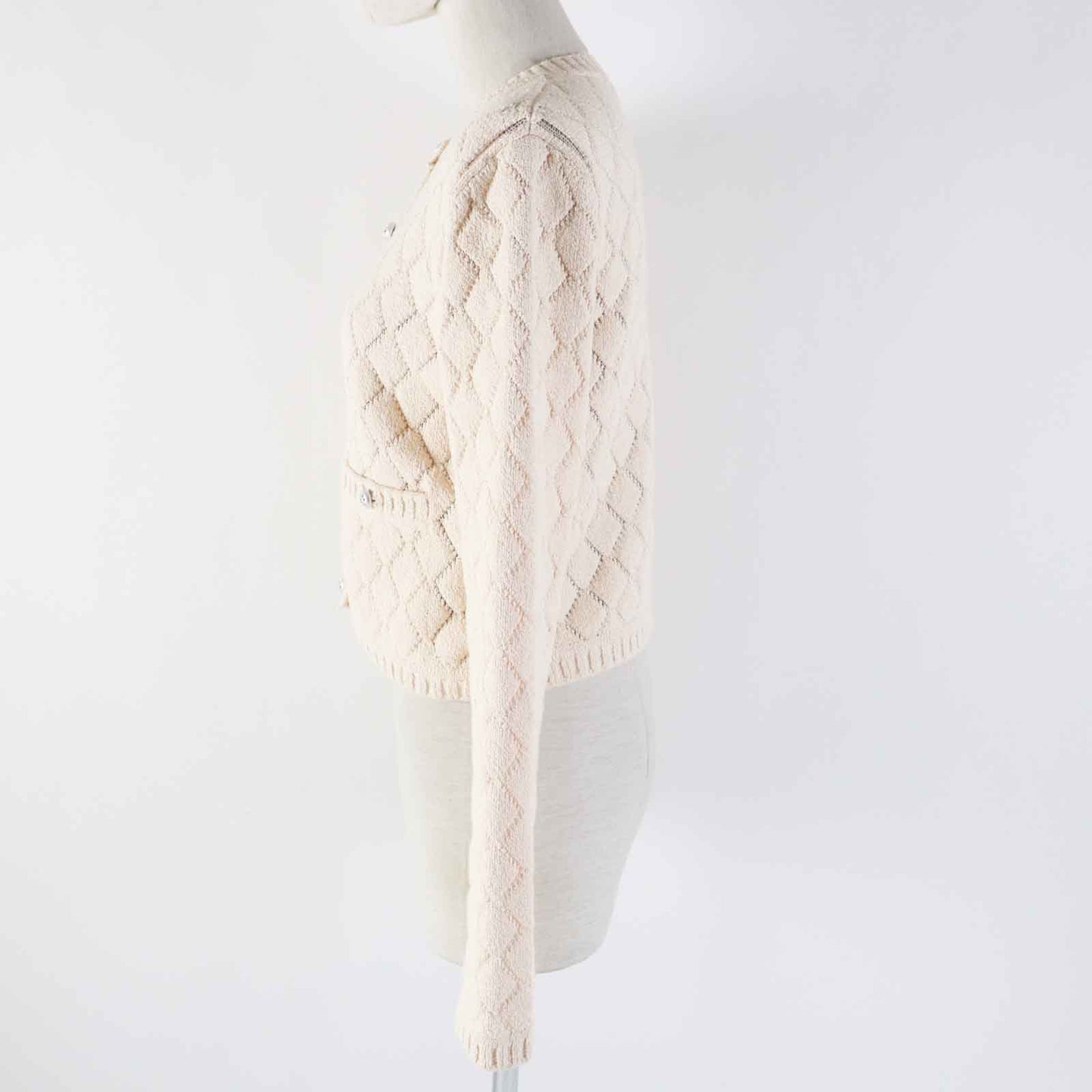 Chanel cardigan 23S Part 78 cotton Part Orange Handbag