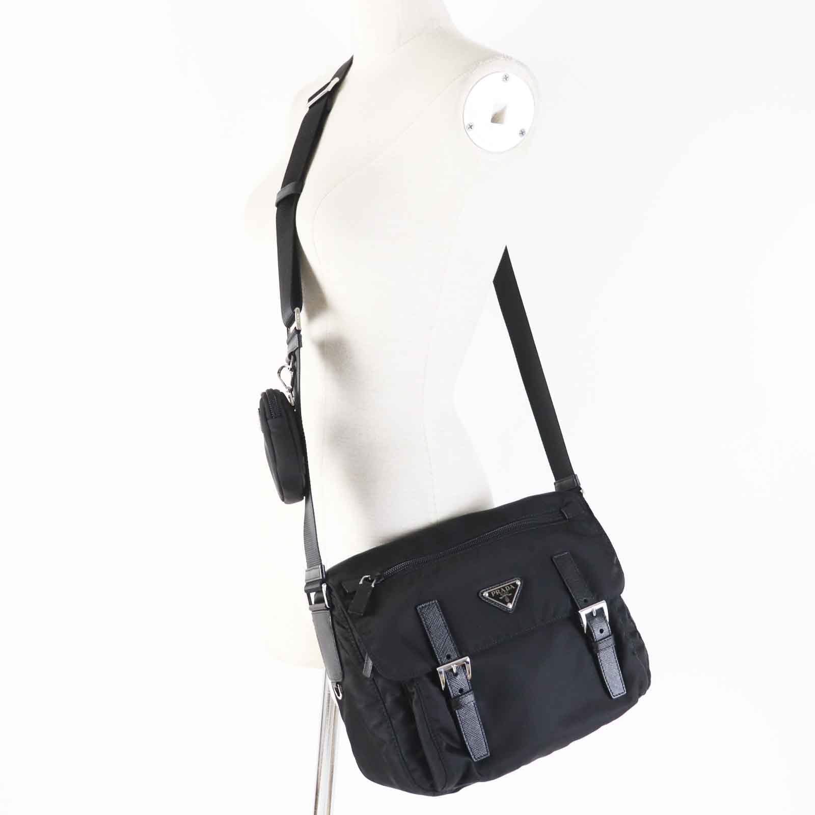 Shoulder Bag Main: Re Women Nylon Black