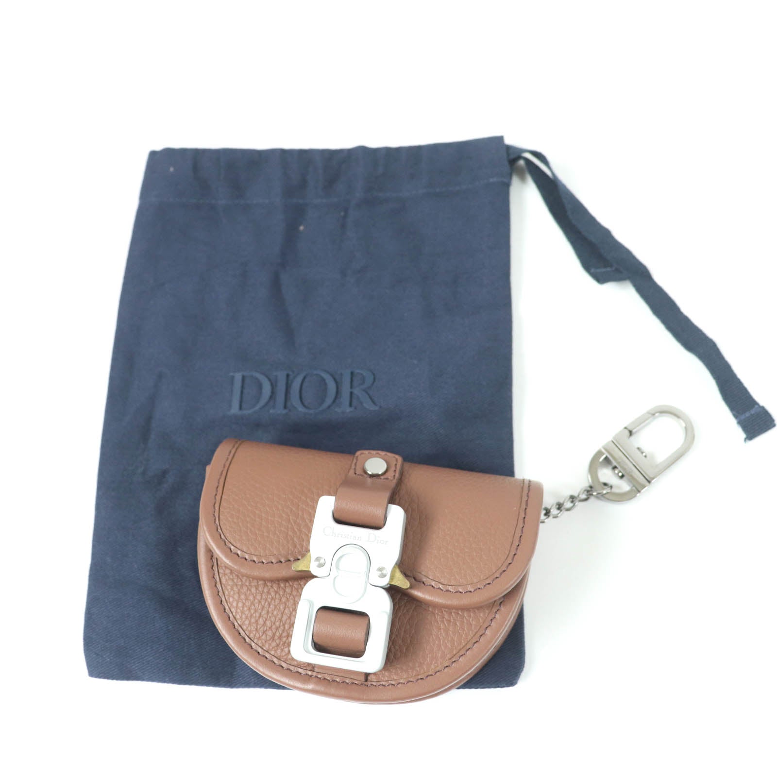 Dior Pouch Bo Main: Gallop Nano Pouch Mens Leather Brown Travel Bag