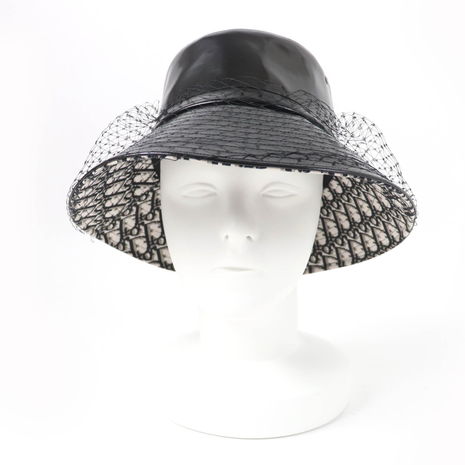 Dior Christian Hat Main: % Polyurethane, Main: % Nylon Black Travel Bag