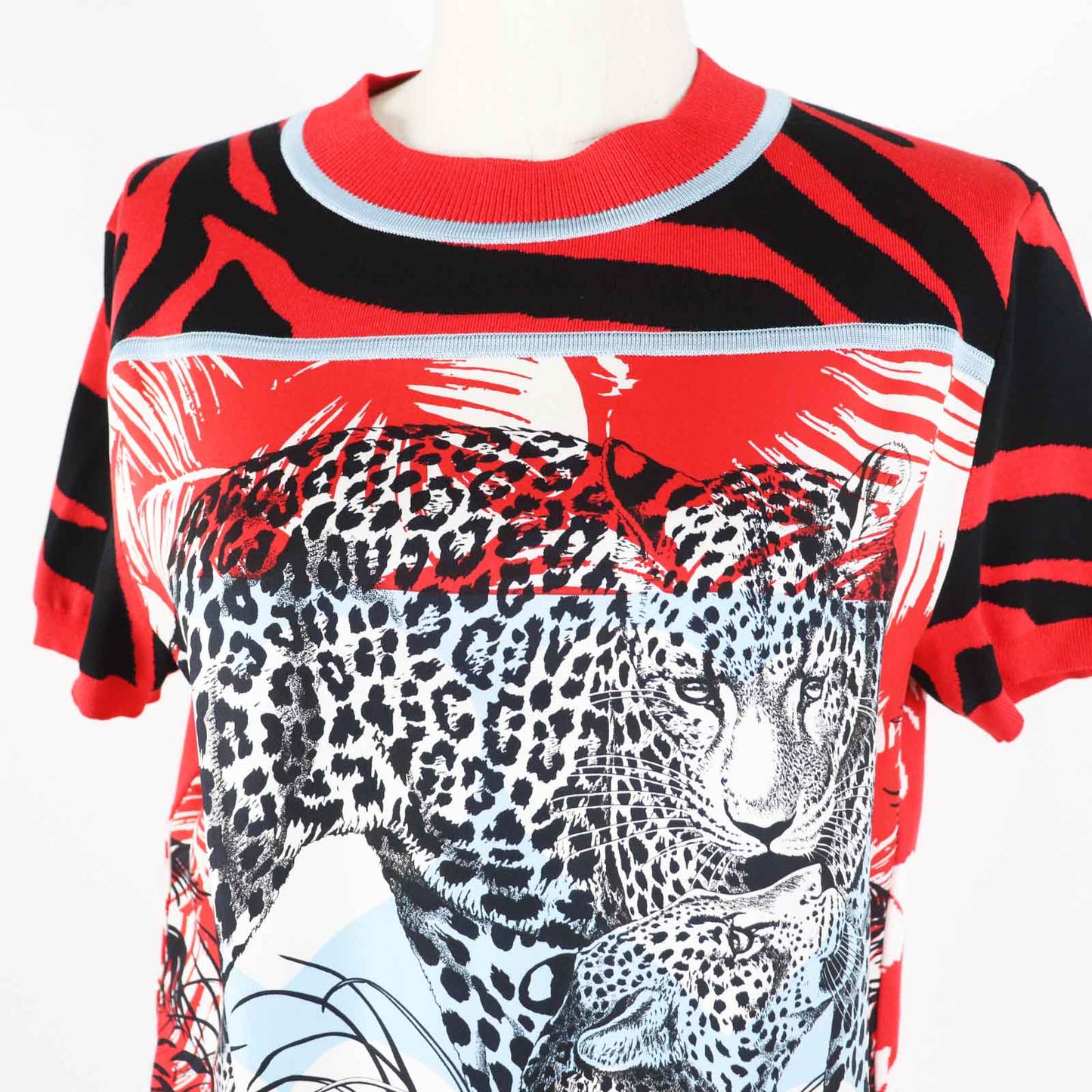 Short Sleeve Knit Main: Silk, Main: Rayon, Nylon Red Travel Bag