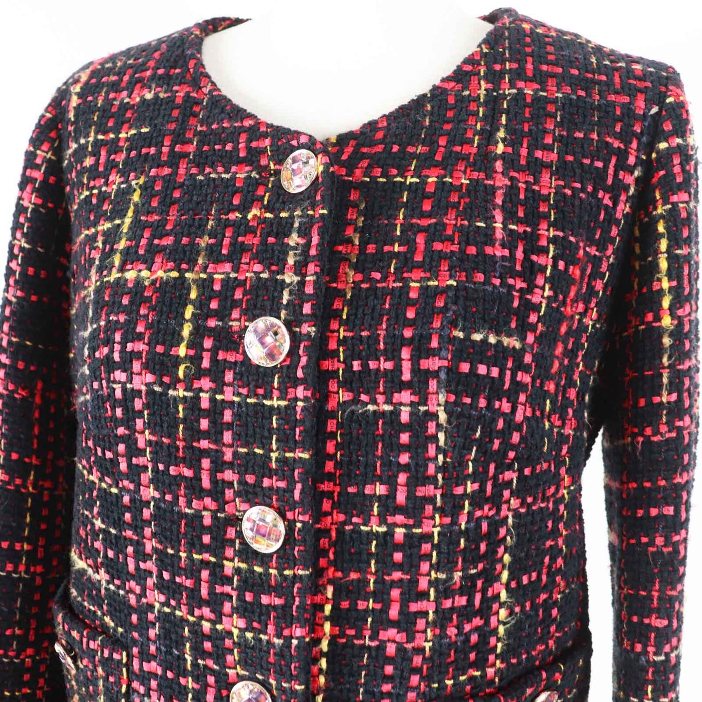 Chanel Tweed No Collar Jacket