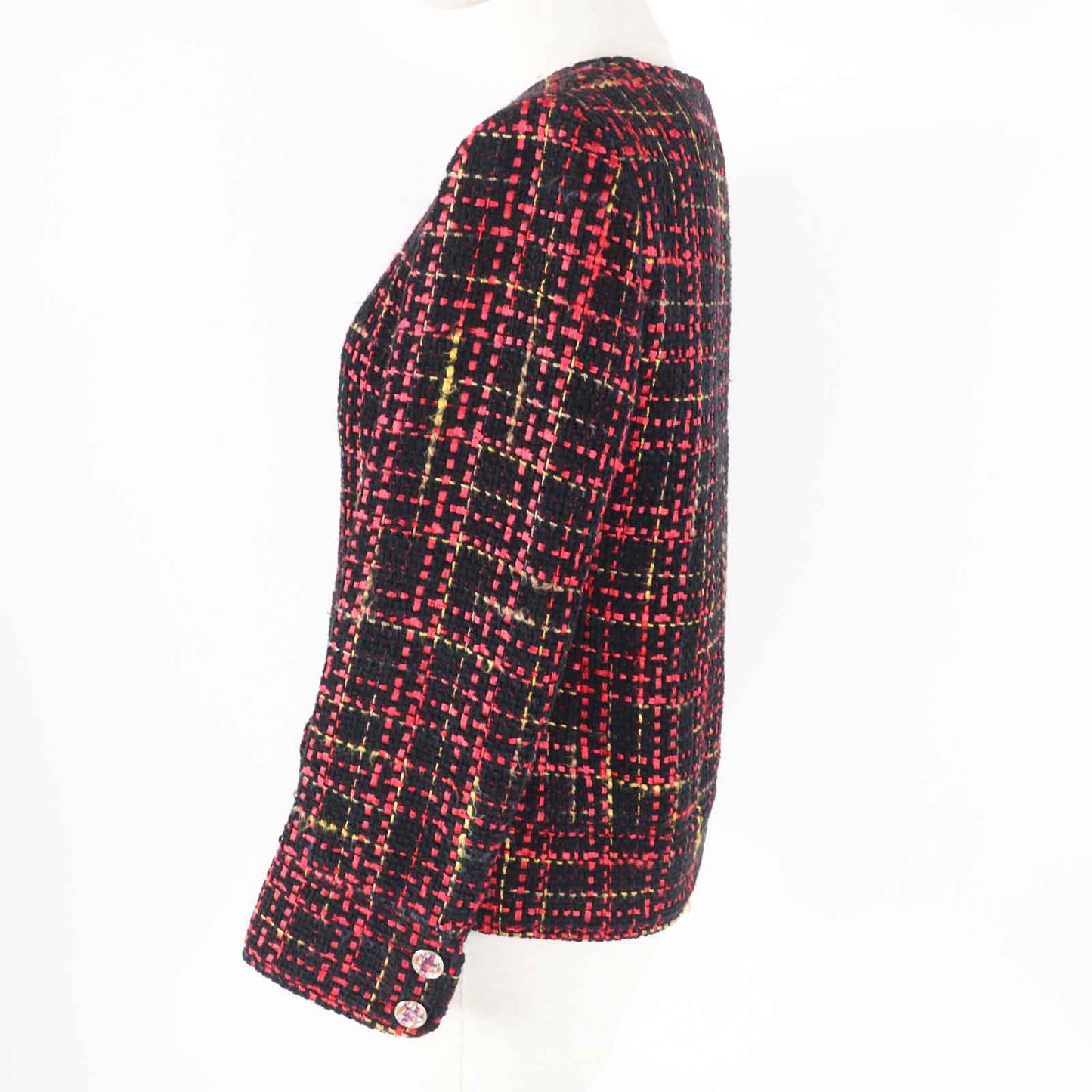 Chanel Tweed No Collar Jacket