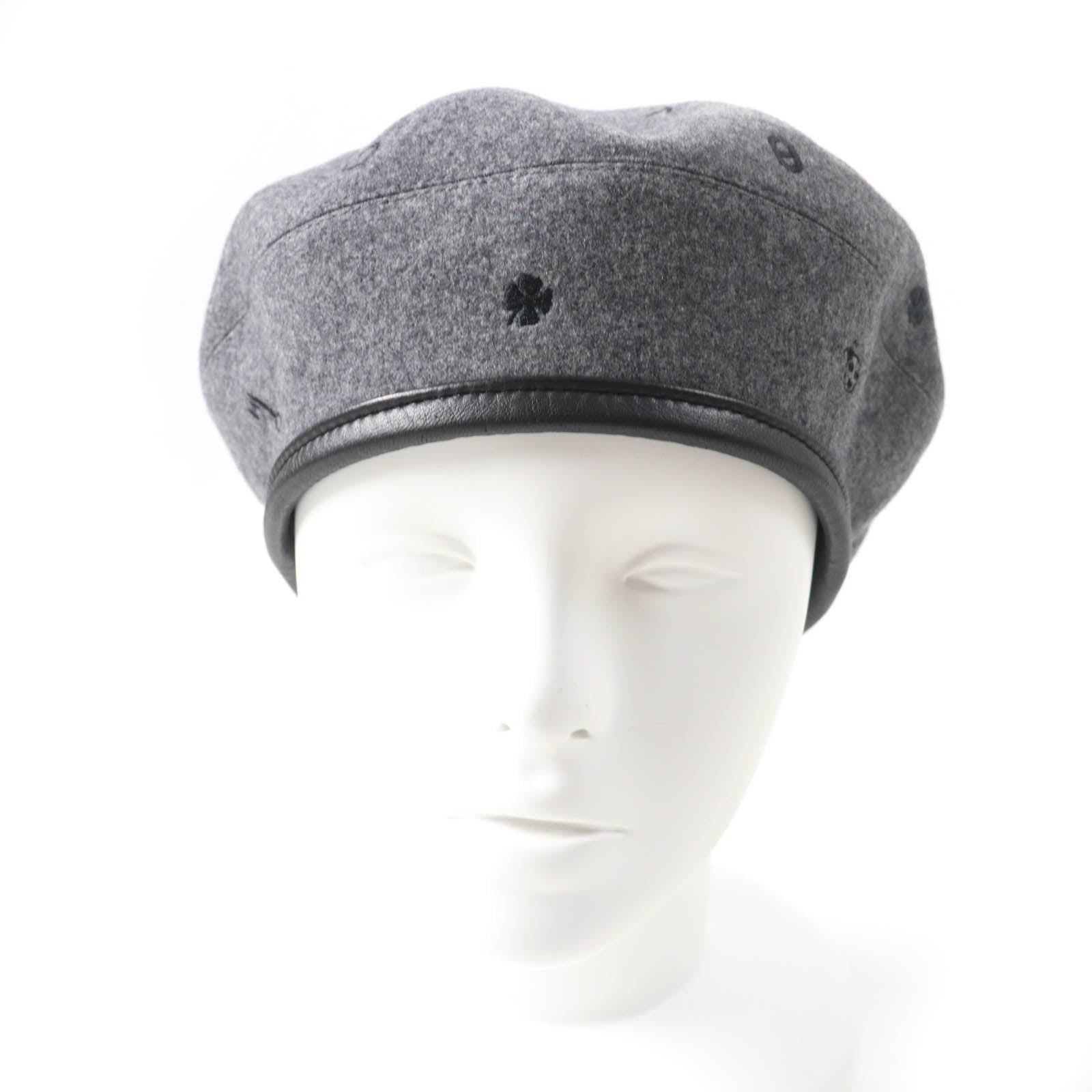 Beret Outer: Cashmere, Part: Sheepskin, Part: Polyester, Travel Bag