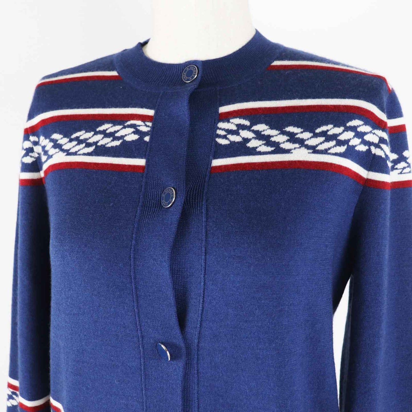 Cardigan Outer Material: Cashmere, Outer Material: Silk, Nylon Blue Travel Bag