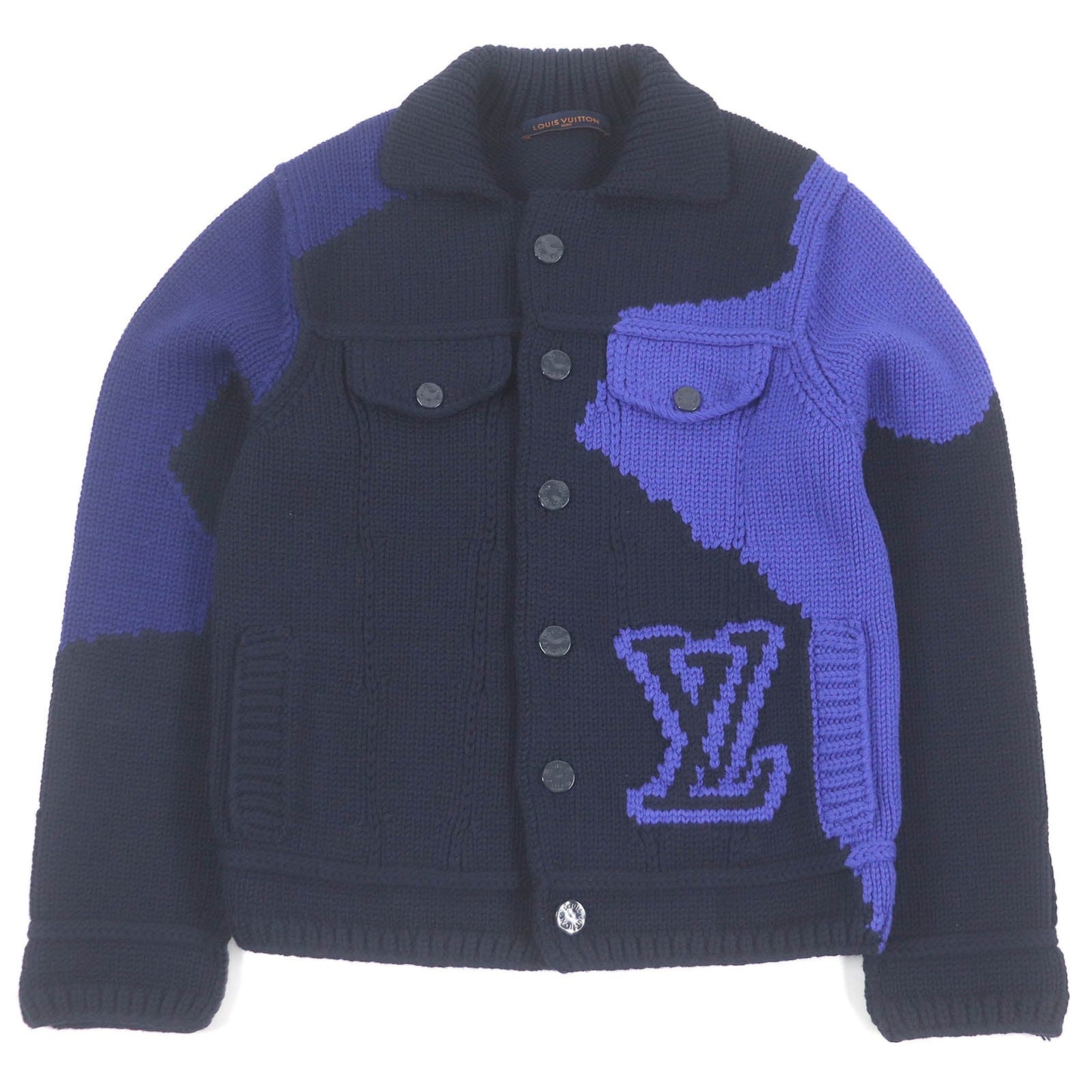 Louis Vuitton Jacket XL Wool Navy Apparel