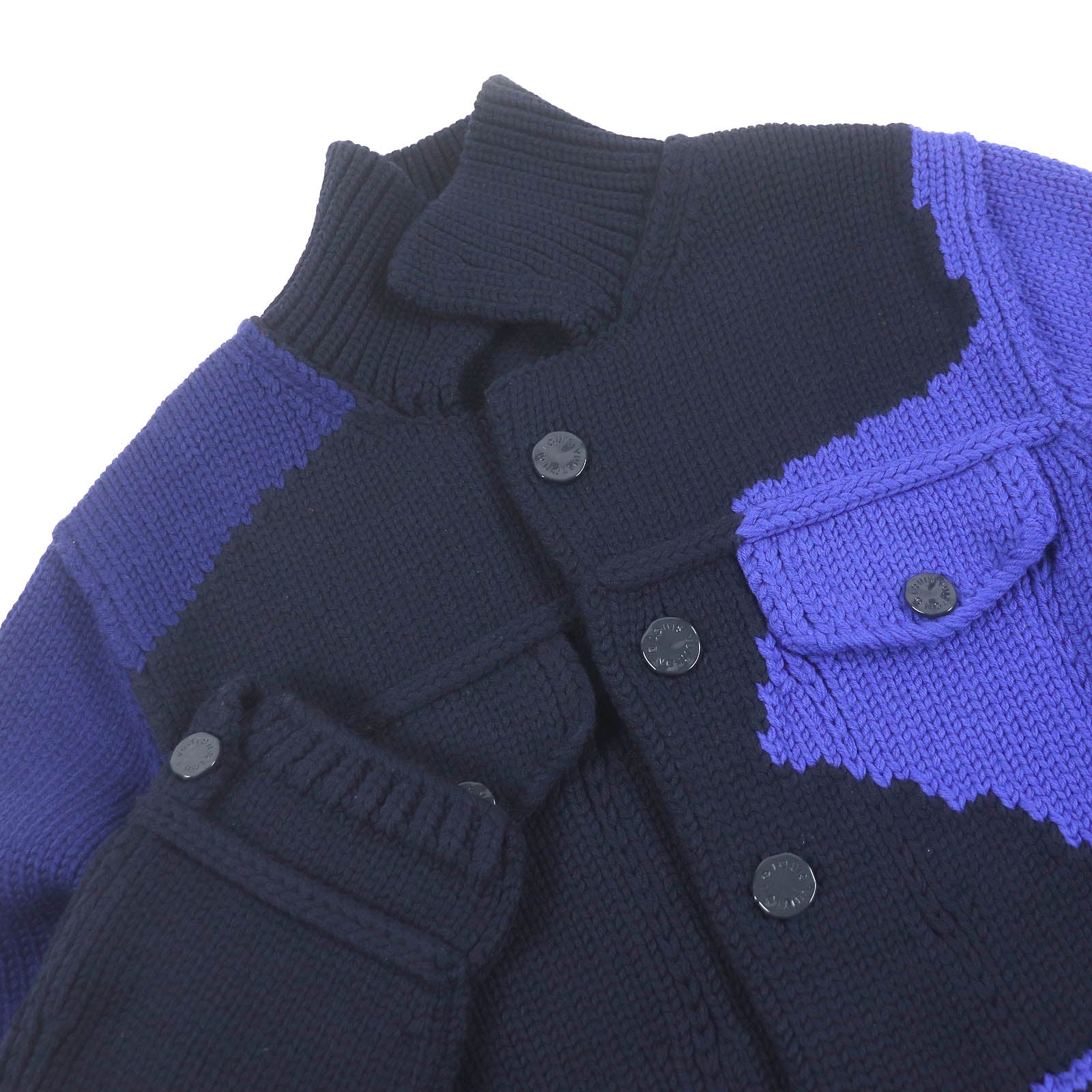 Louis Vuitton Jacket XL Wool Navy Apparel