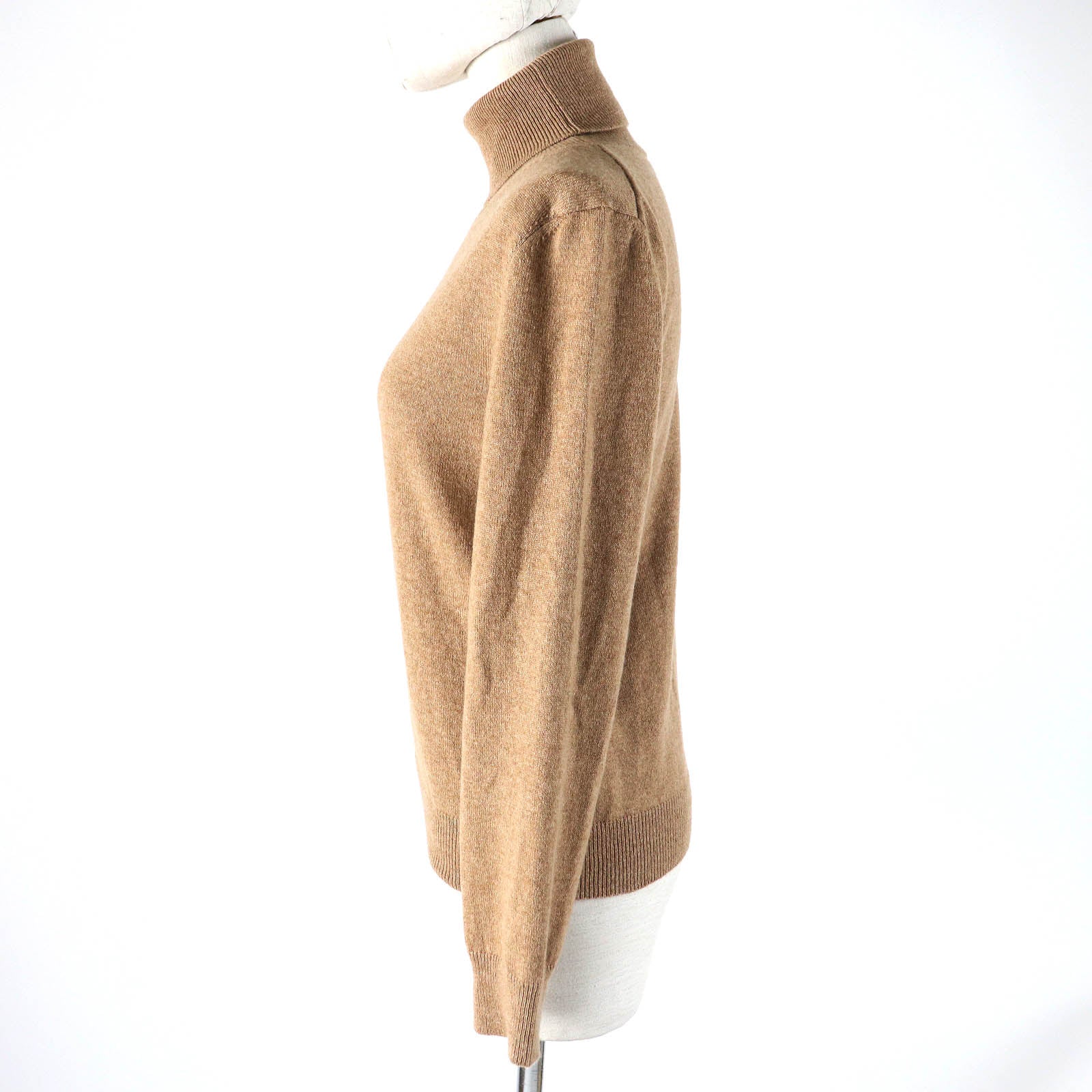 Knit Main: Cashmere Light Women M Handbag Brown Travel Bag