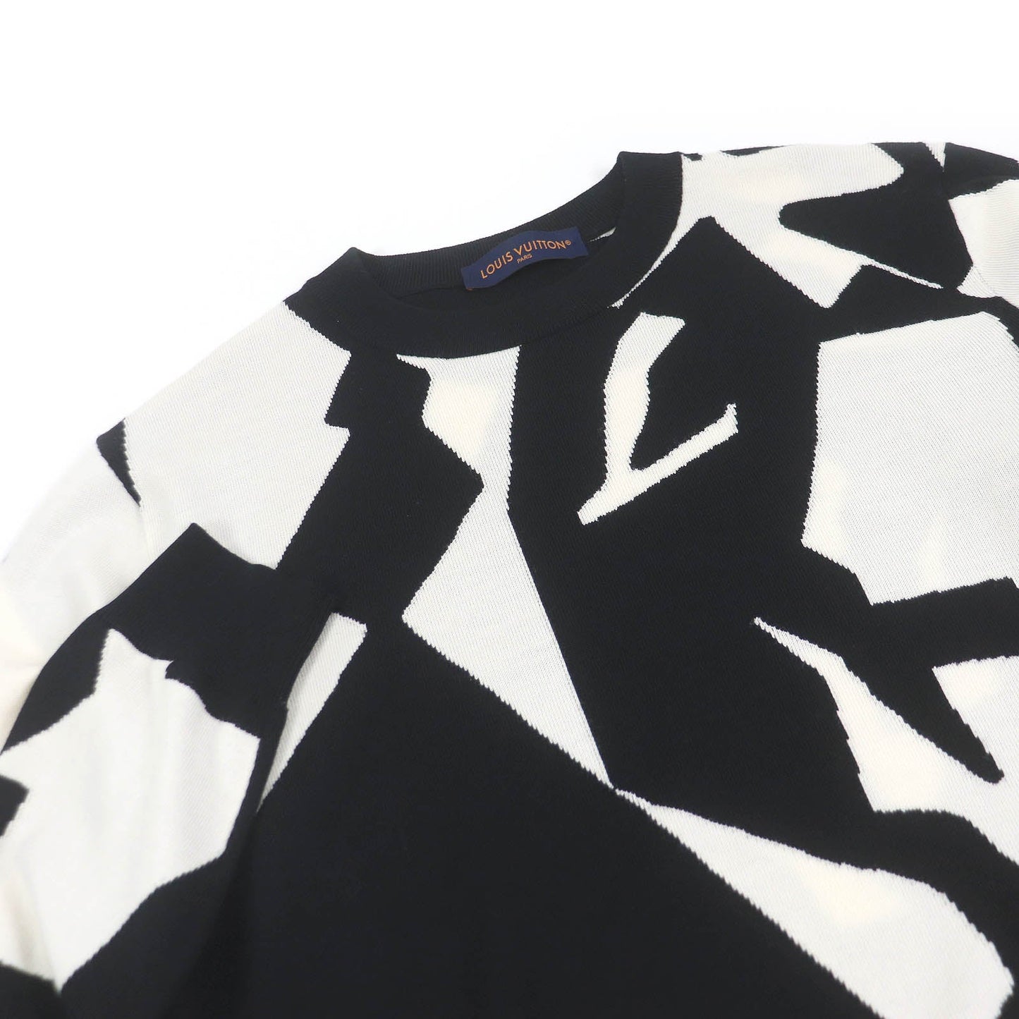 Louis Vuitton knit 1AAU2Y Wool Black White Apparel