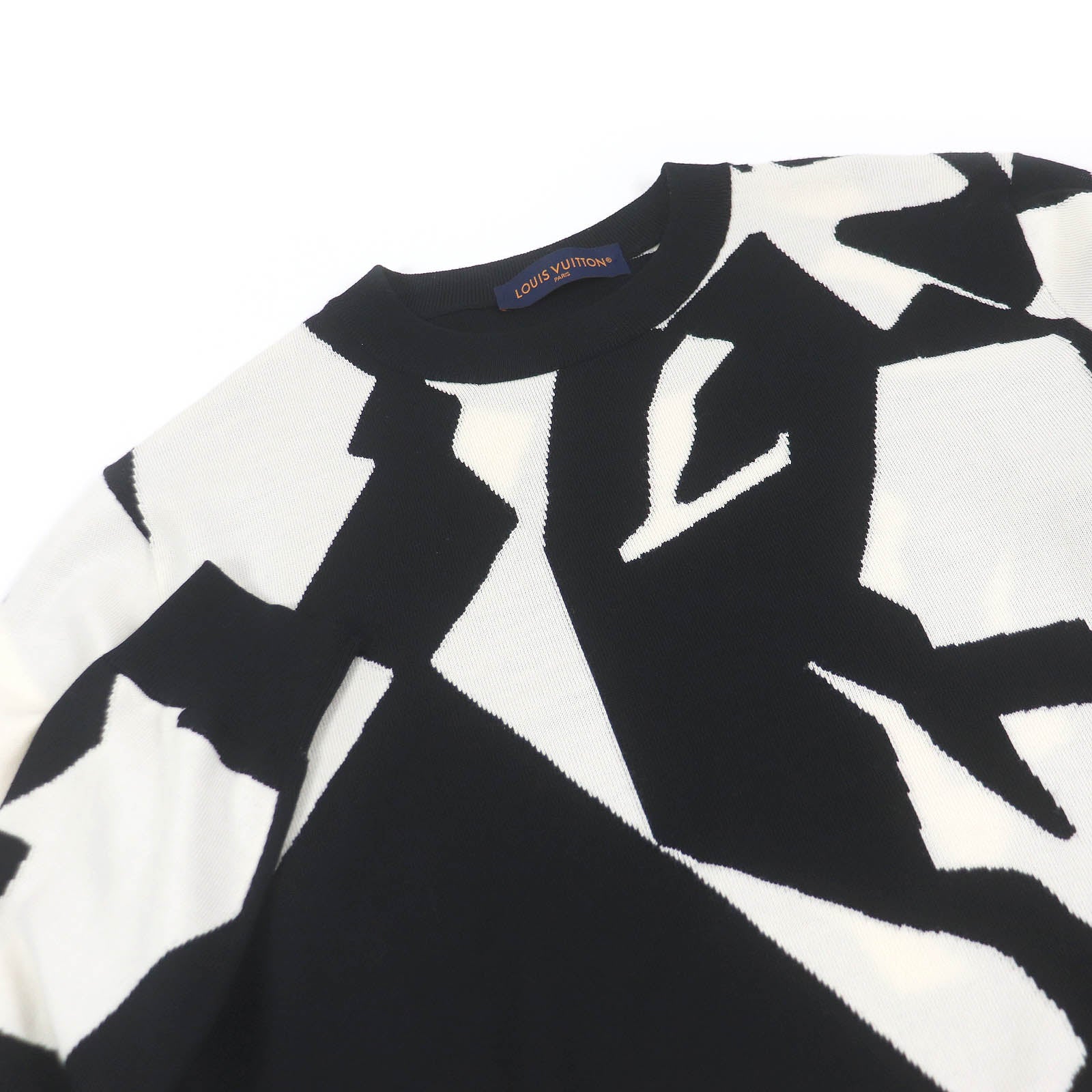 Louis Vuitton knit 1AAU2Y Wool Black White Apparel