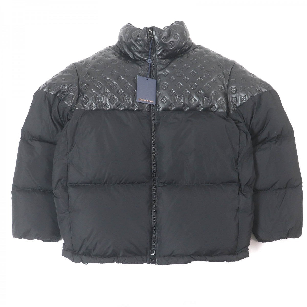 Louis Vuitton Down jacket HPB80E Filling 90 Monogram Nylon Black Apparel