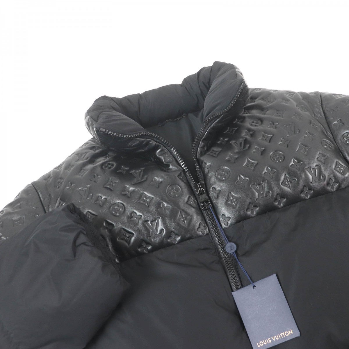 Louis Vuitton Down jacket HPB80E Filling 90 Monogram Nylon Black Apparel