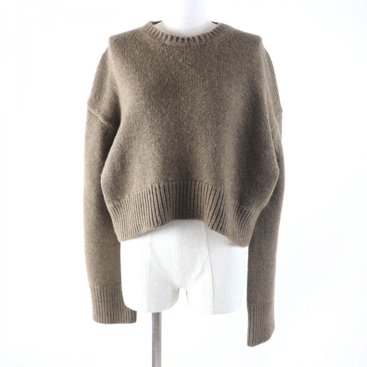 Knit Es Main: Cashmere Women Xs Handbag Brown Travel Bag