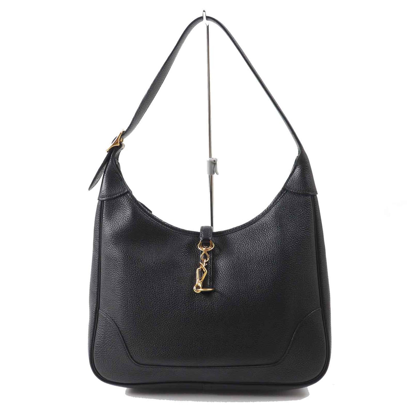 Hermes Shoulder Bag Main Togo Trim Women Black