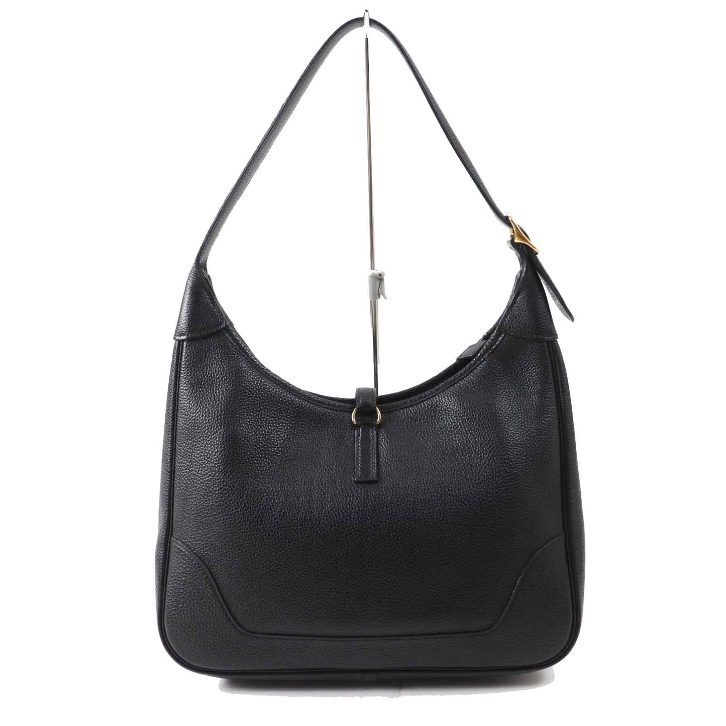 Hermes Shoulder Bag Main Togo Trim Women Black