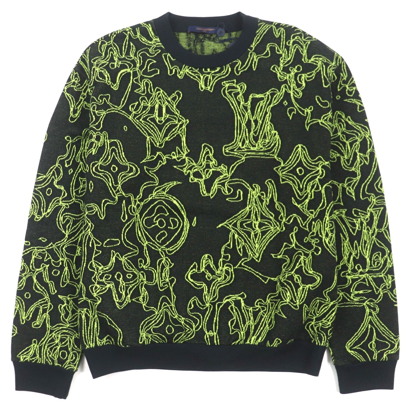 Louis Vuitton sweater L Monogram Cotton Black Apparel