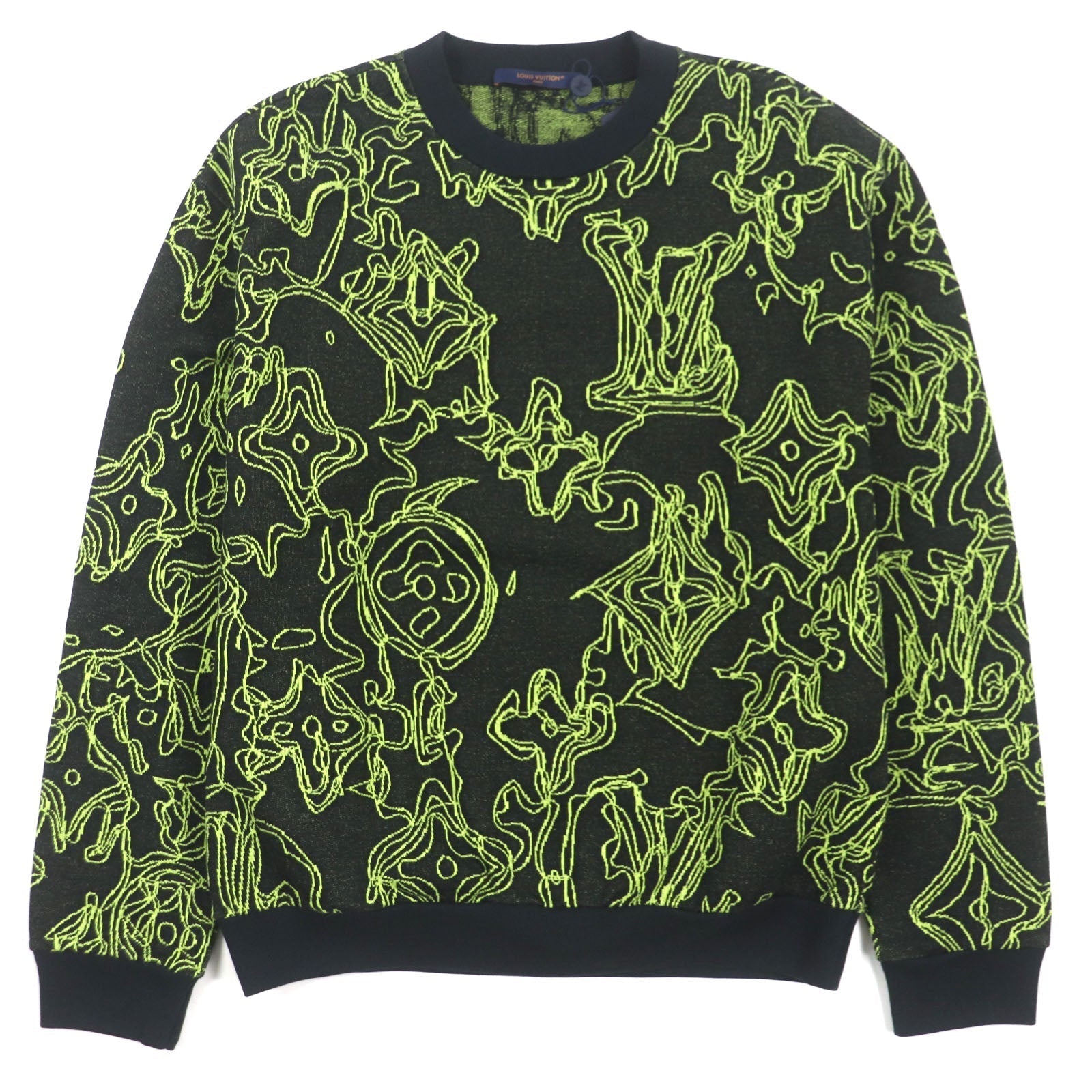 Louis Vuitton sweater L Monogram Cotton Black Apparel