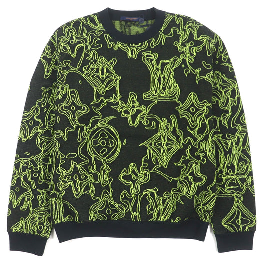 Louis Vuitton sweater L Monogram Cotton Black Apparel